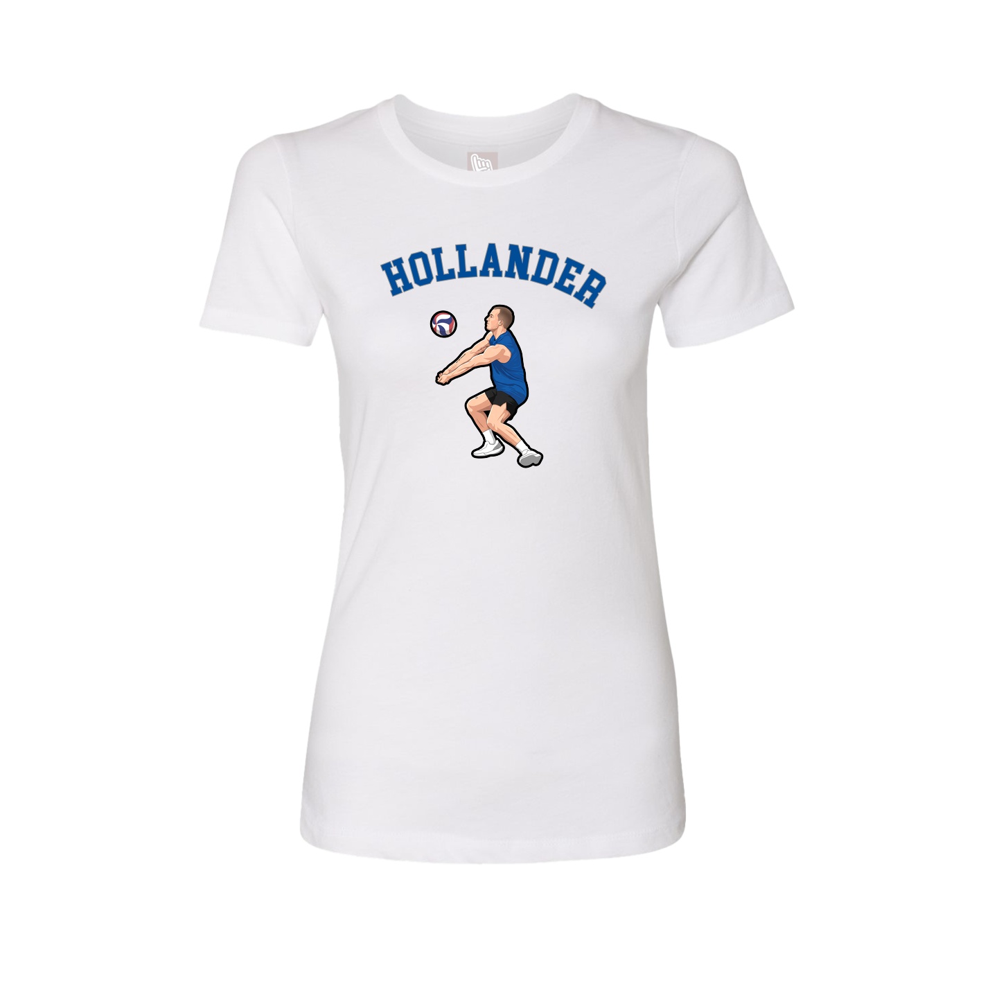 Fitted Women's Tee — Shirsey Arch in White
