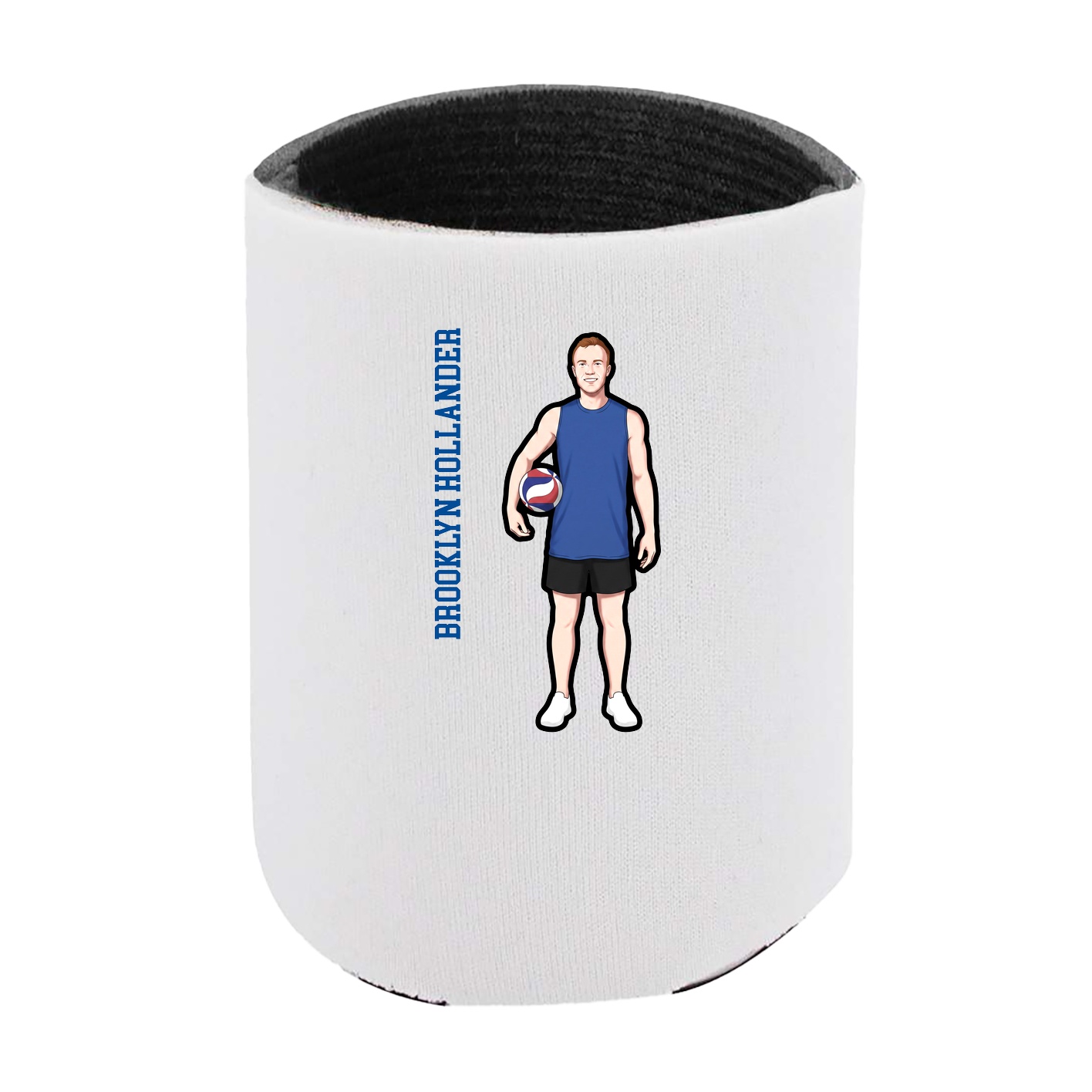 Can Holder — Name Vertical in White