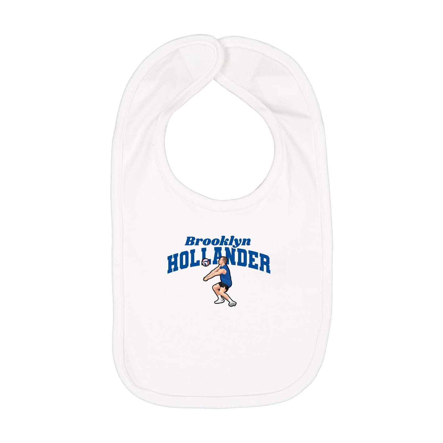Infant Bib — Signature Arch in White