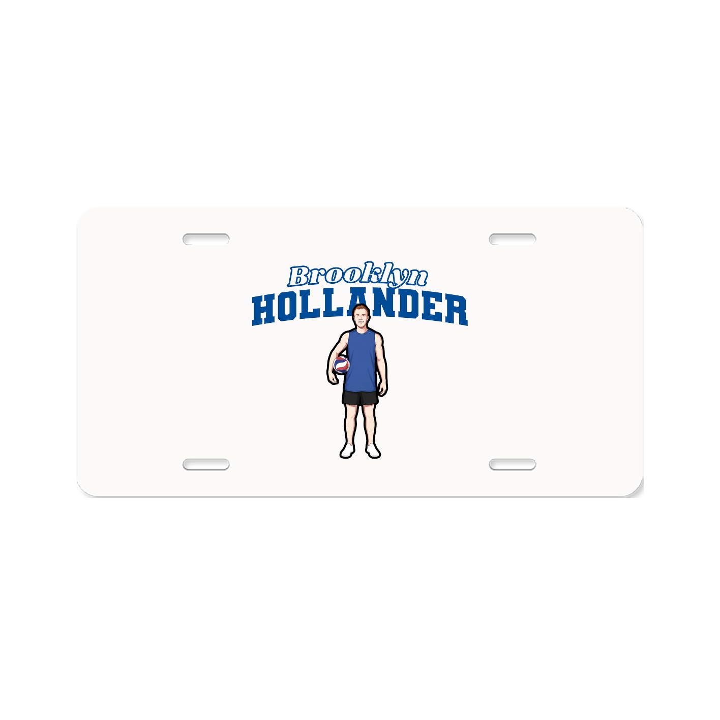 License Plate — Name Arch in Classic