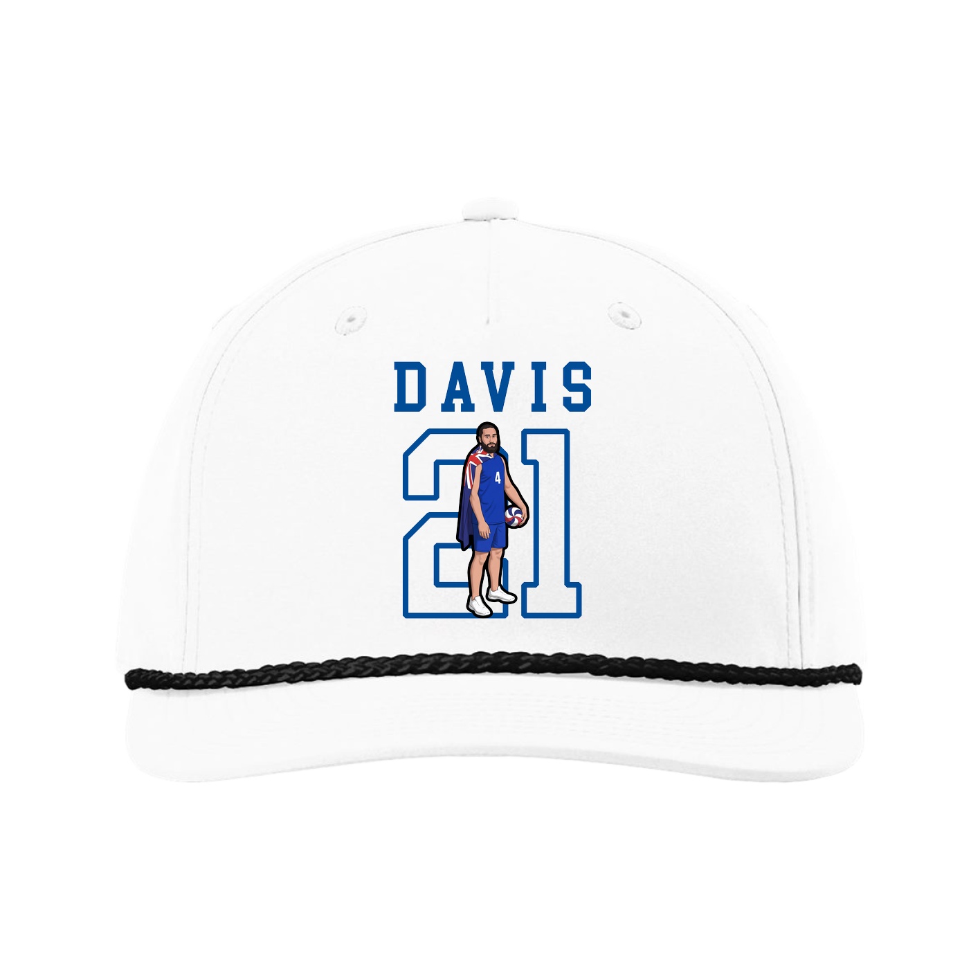 Five-Panel Classic Rope Cap — Shirsey in White