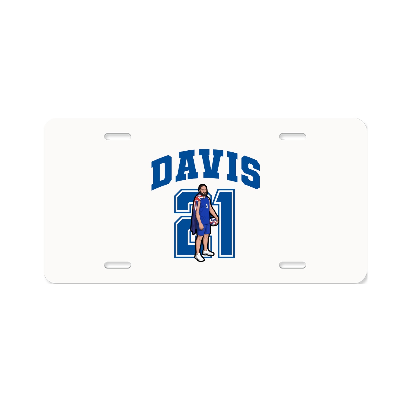 License Plate — Number in Classic