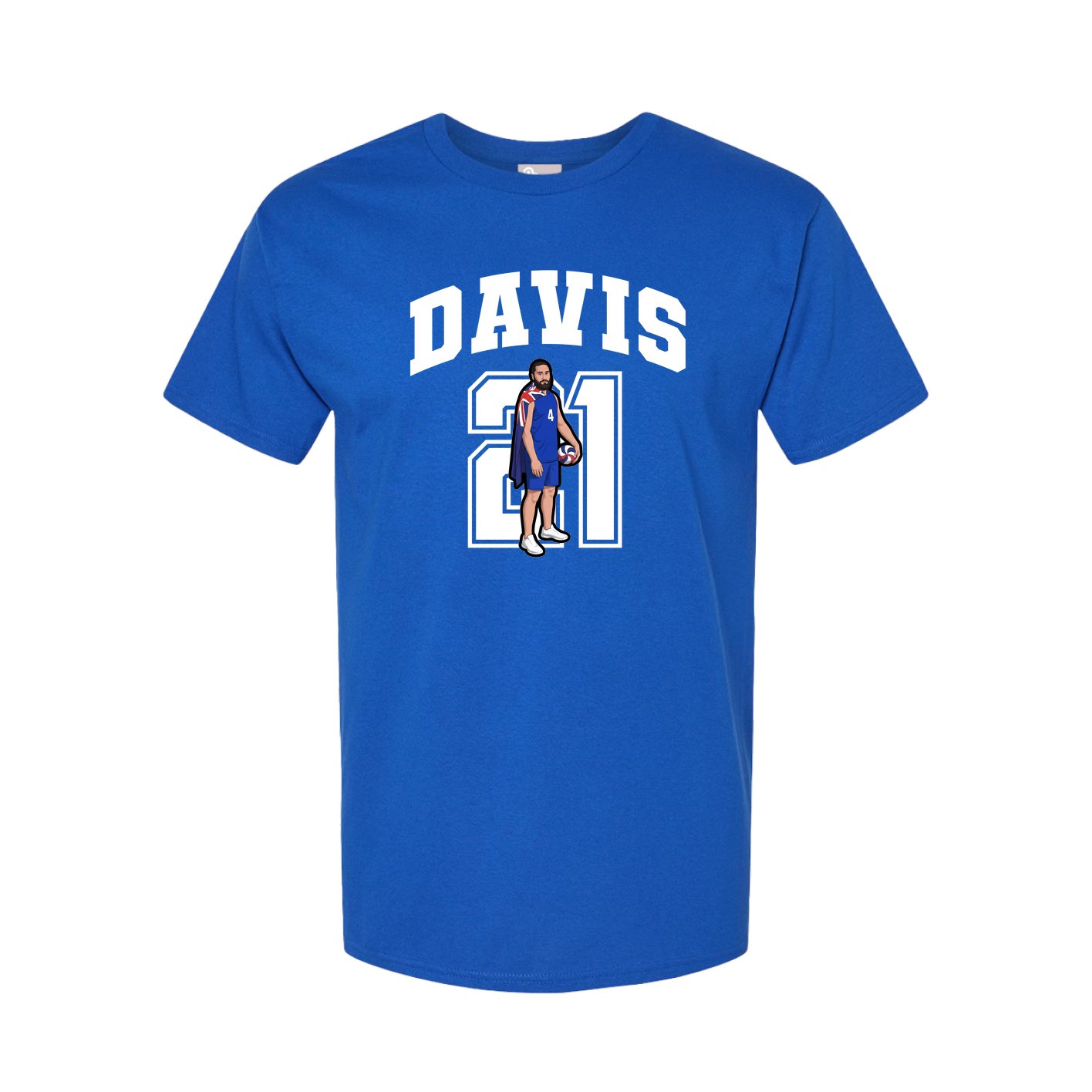 Youth Tee — Number in Royal