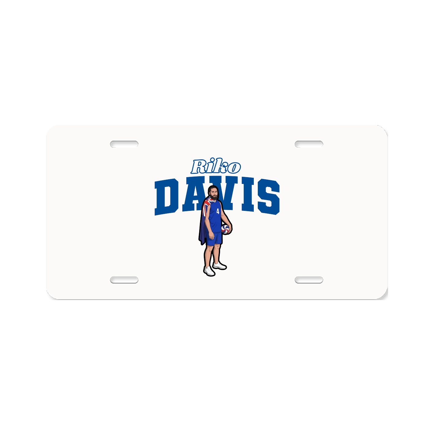 License Plate — Name Arch in Classic