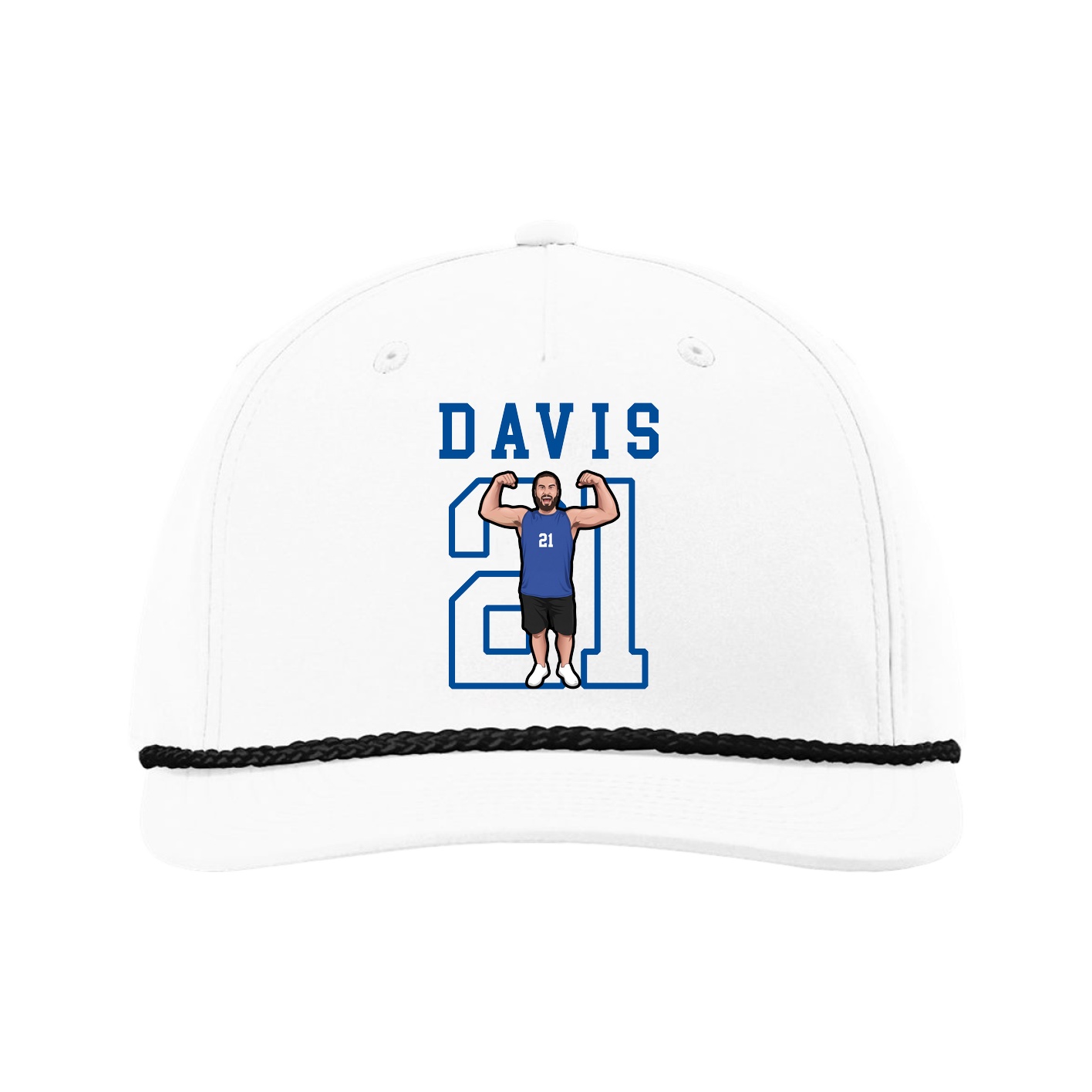 Five-Panel Classic Rope Cap — Shirsey in White
