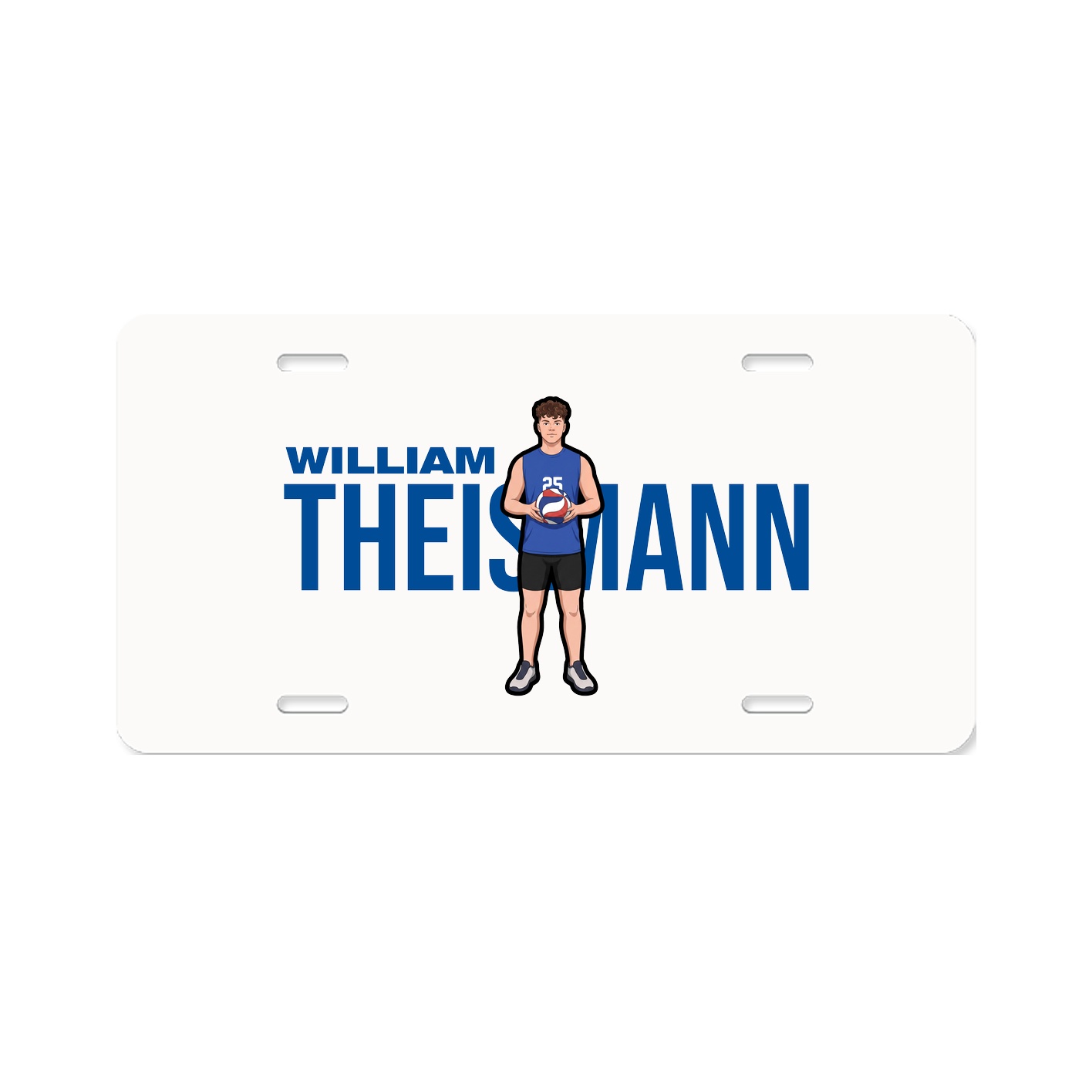 License Plate — Player Name in Classic