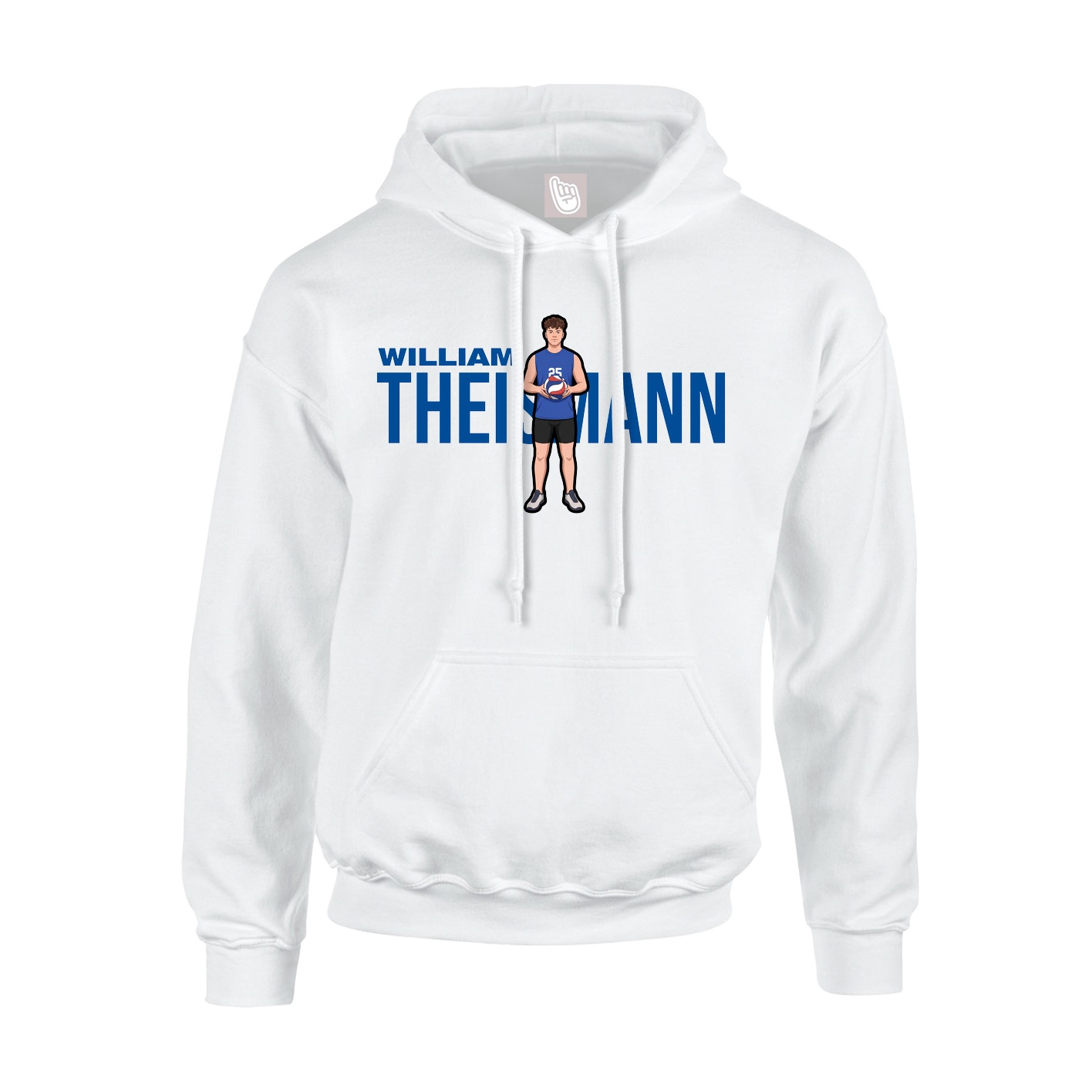 Hoodie — Player Name in White