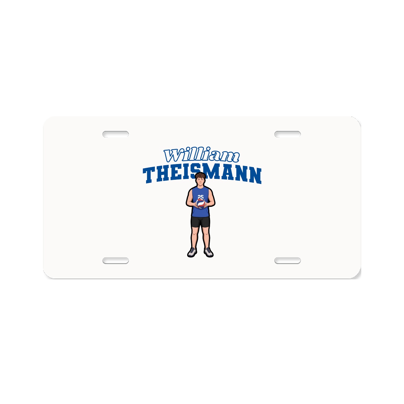 License Plate — Name Arch in Classic