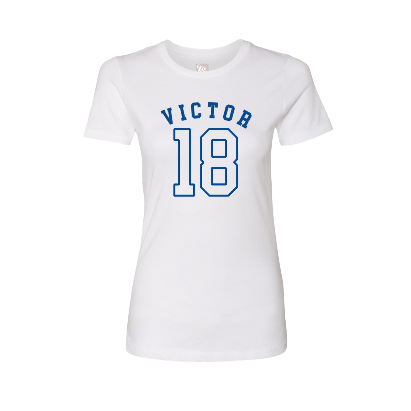 Fitted Women's Tee — Shirsey Arch in White