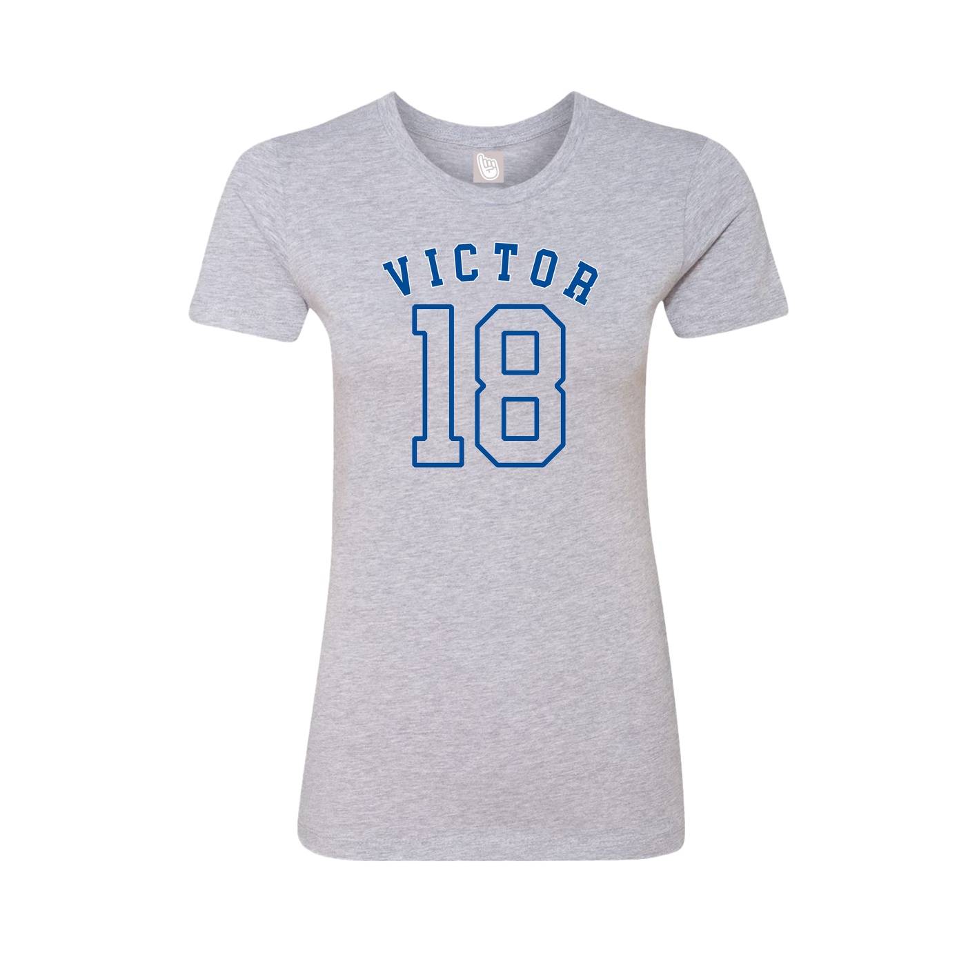 Fitted Women's Tee — Shirsey Arch in Grey