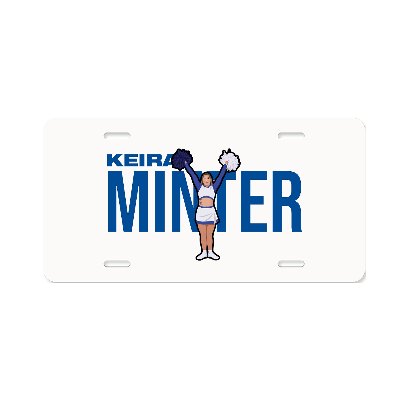 License Plate — Player Name in Classic
