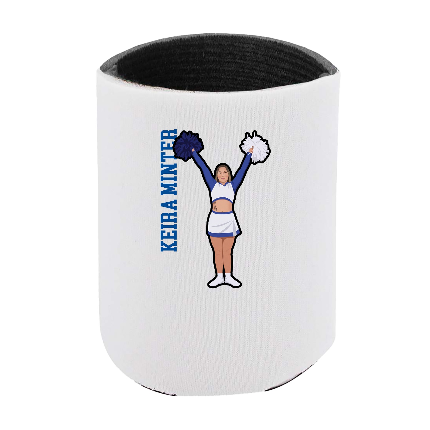 Can Holder — Name Vertical in White