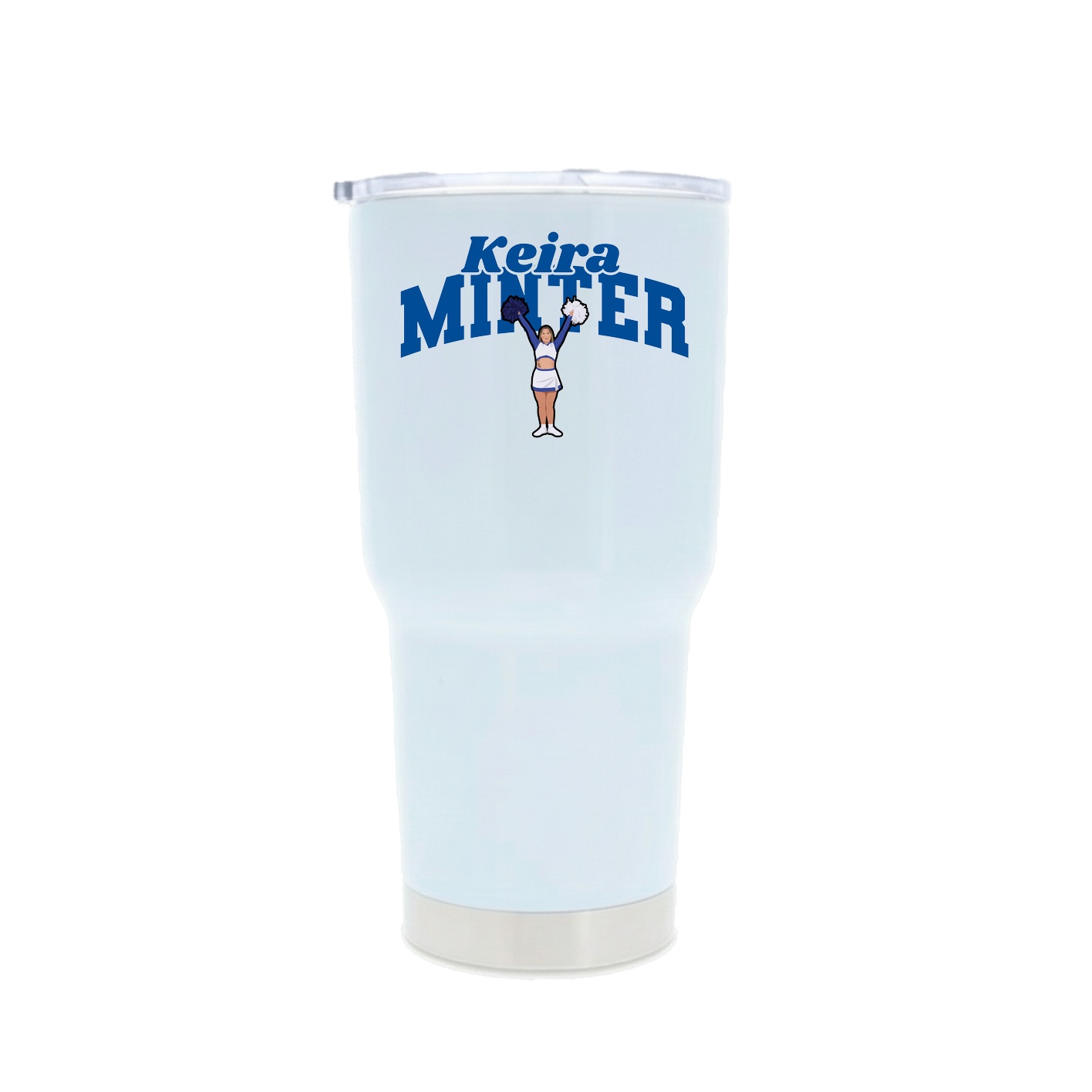 30oz Stainless Steel Tumbler — Signature Arch in White