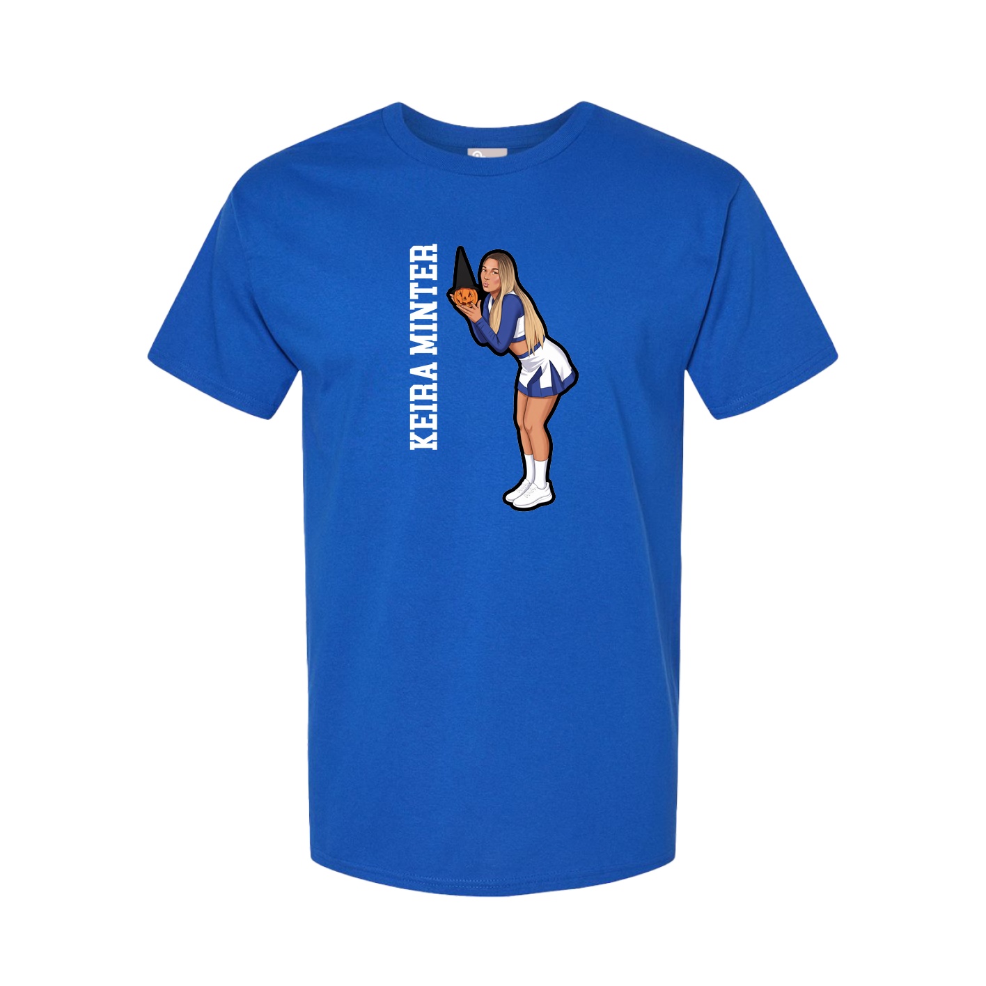 Tee — Name Vertical in Royal