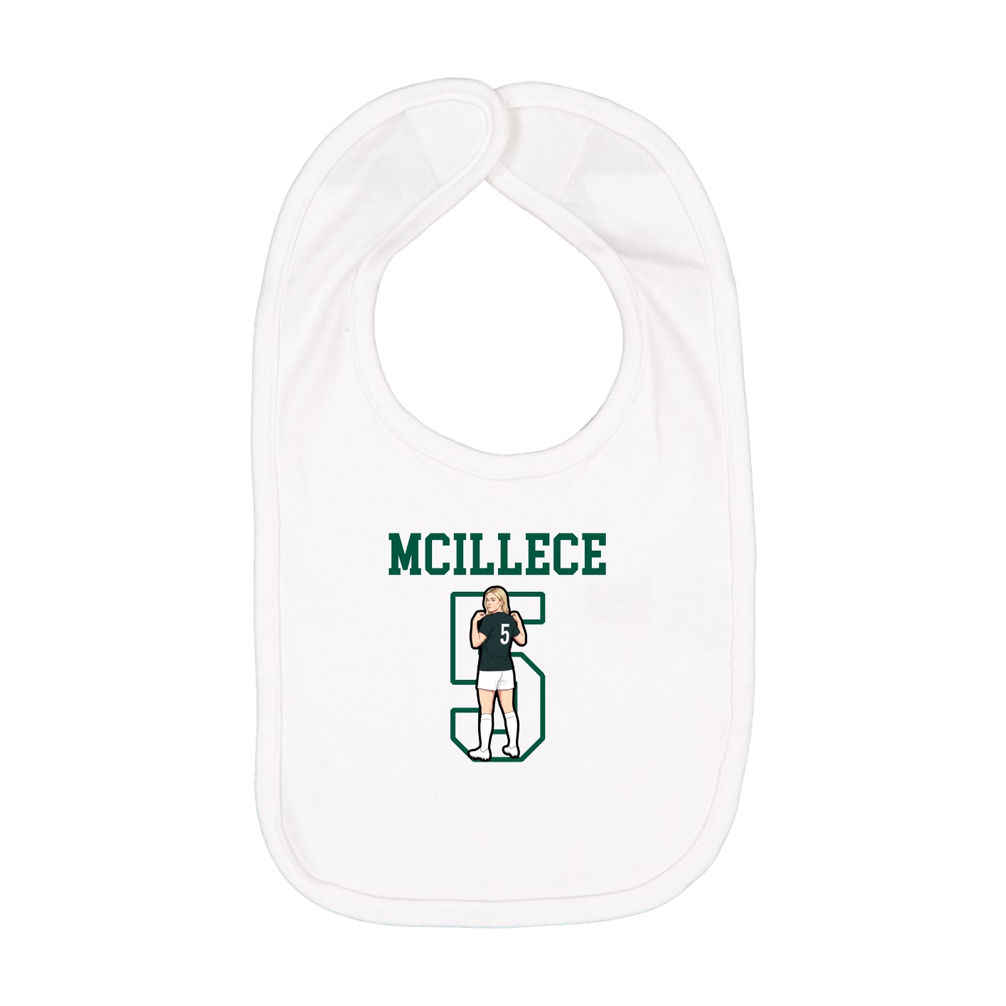 Infant Bib — Shirsey in White