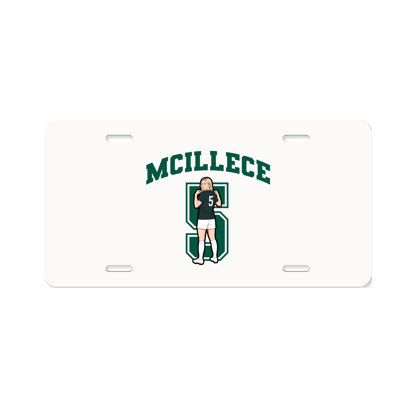 License Plate — Number in Classic