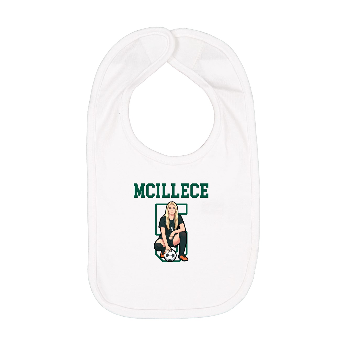 Infant Bib — Shirsey in White