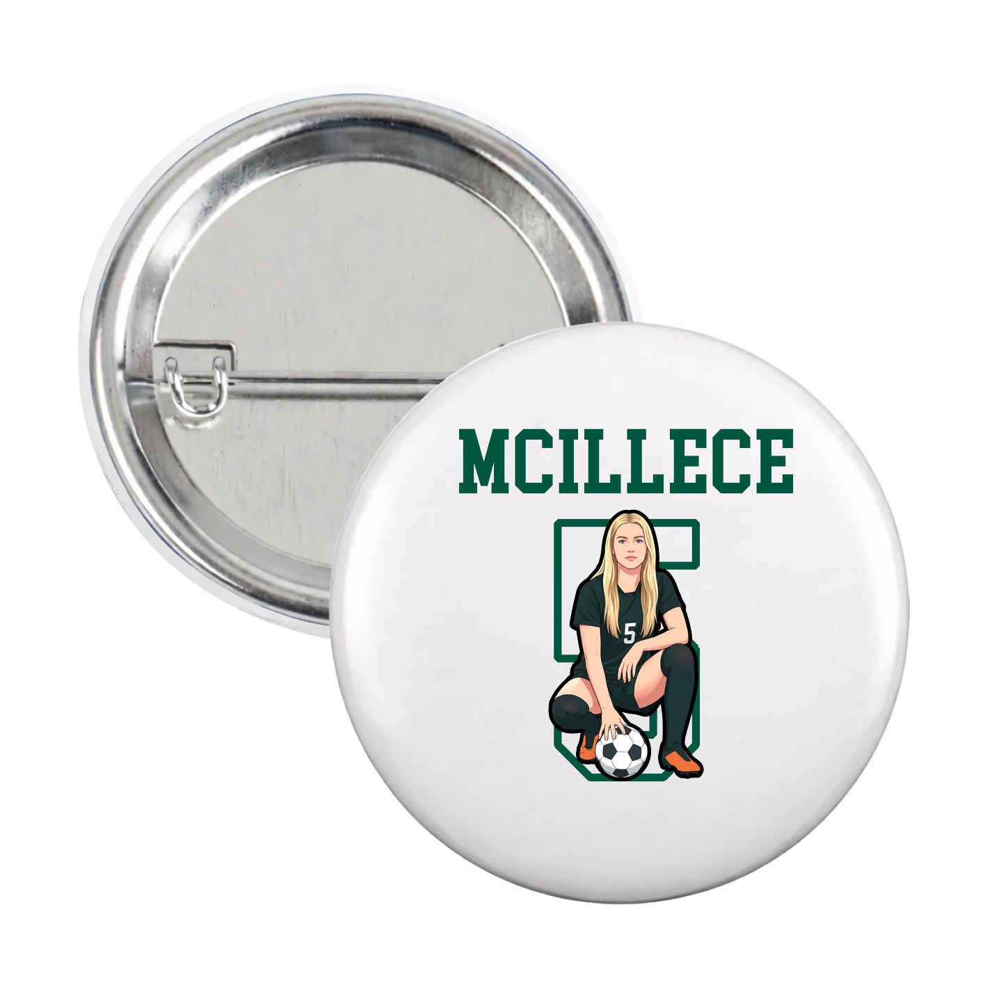 Game Day Button — Shirsey in White