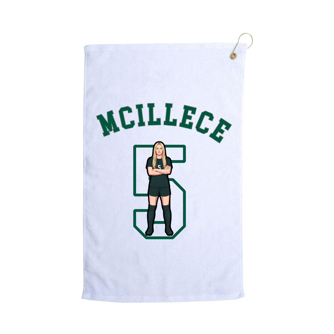 Golf Towel — Shirsey Arch in White