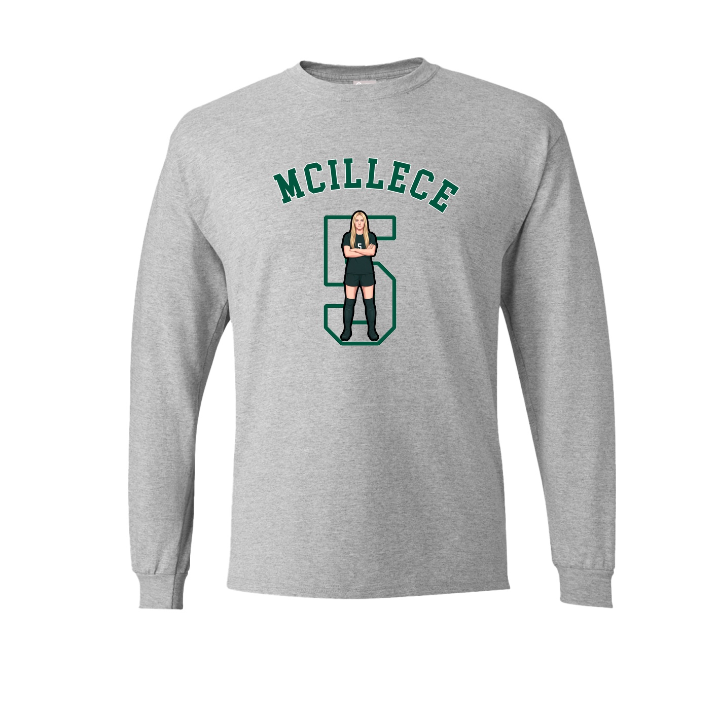 Long Sleeve Tee — Shirsey Arch in Grey