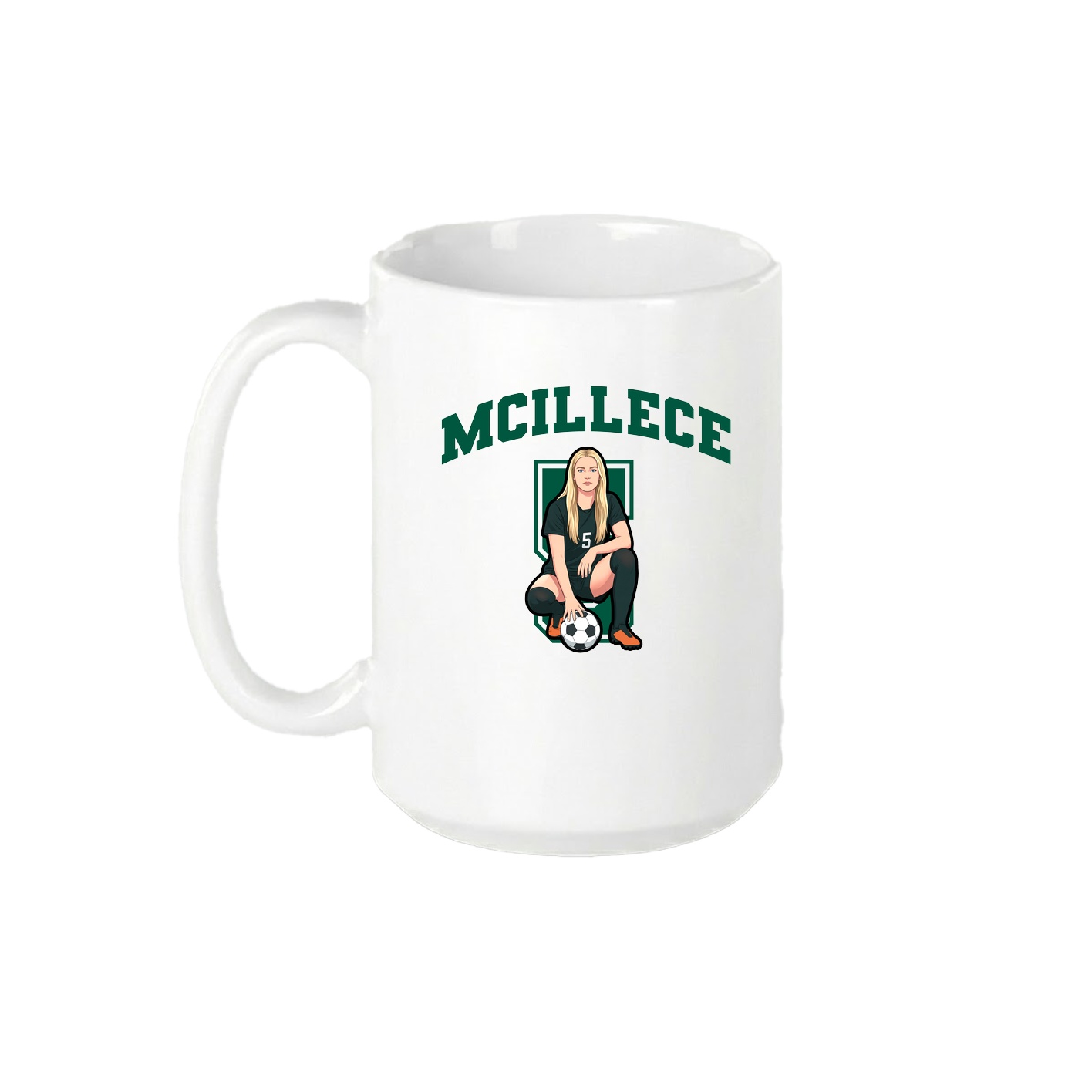 15oz Coffee Mug — Number in White