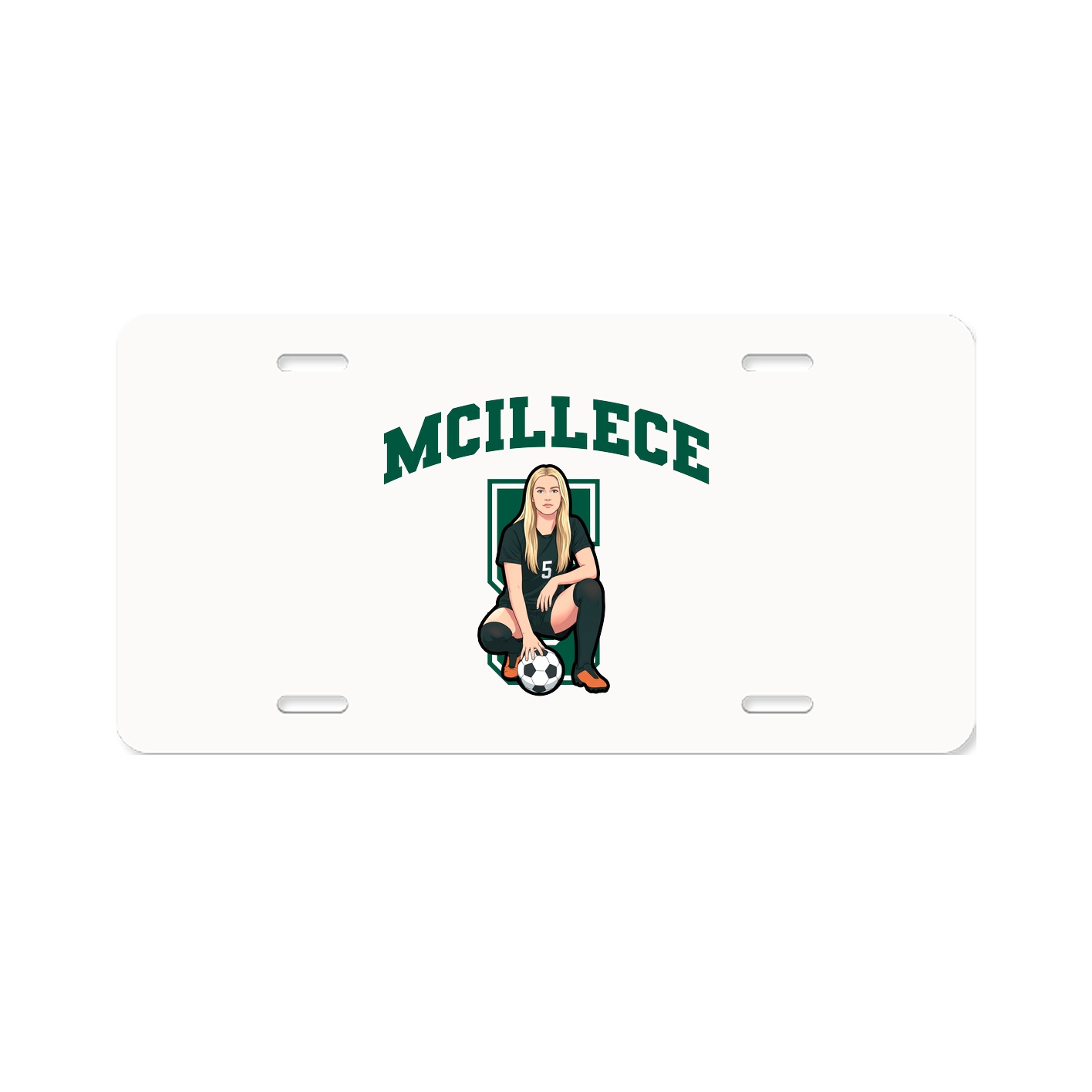 License Plate — Number in Classic