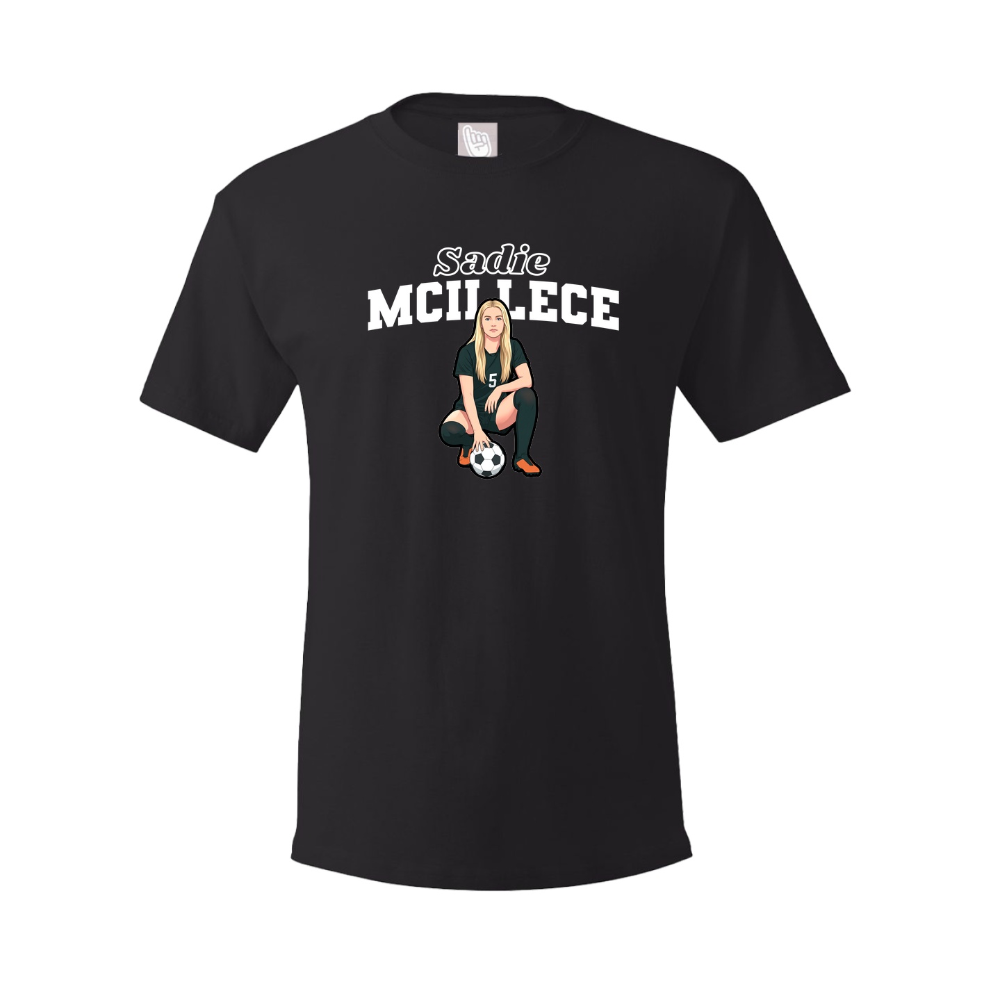 Youth Tee — Name Arch in Black