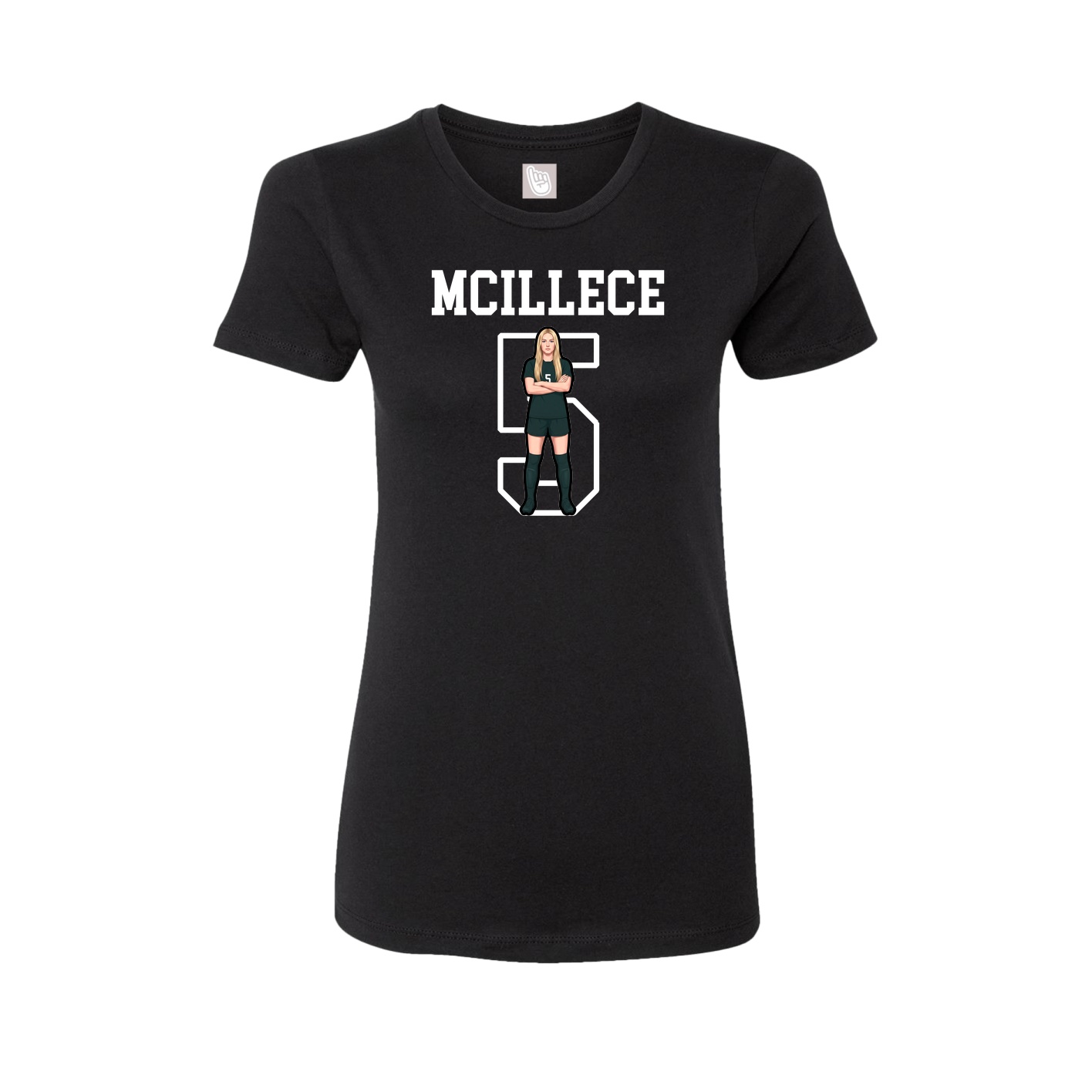 Fitted Women's Tee — Shirsey in Black