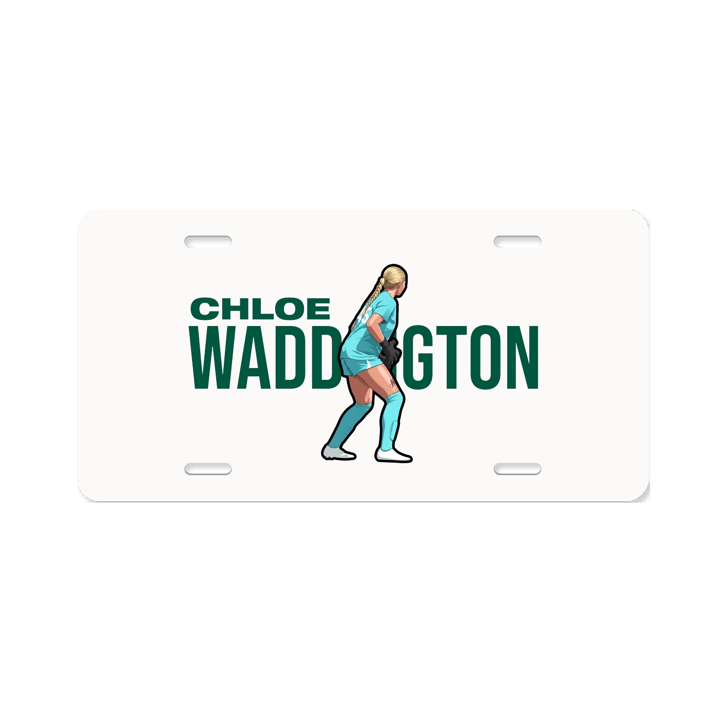 License Plate — Player Name in Classic