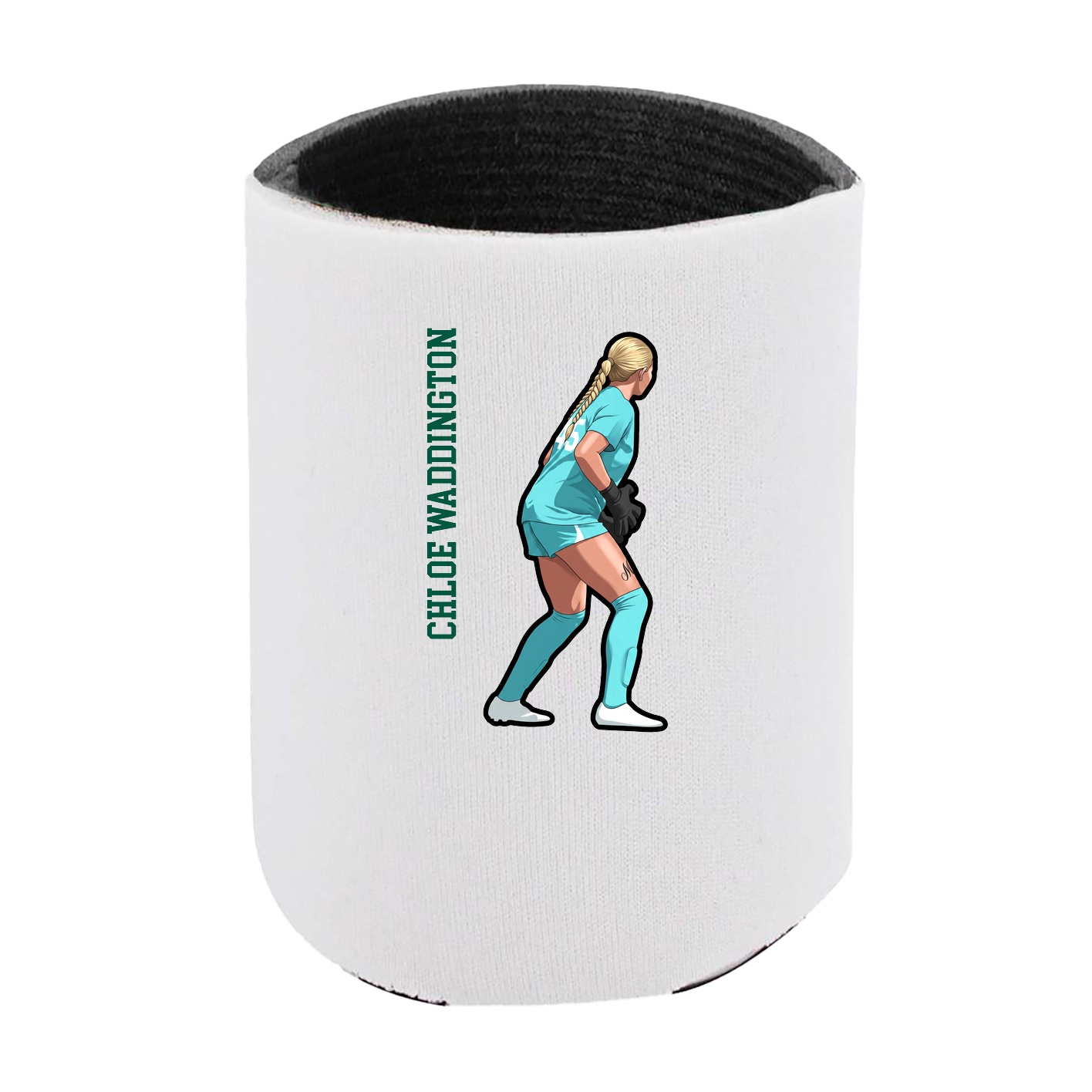 Can Holder — Name Vertical in White