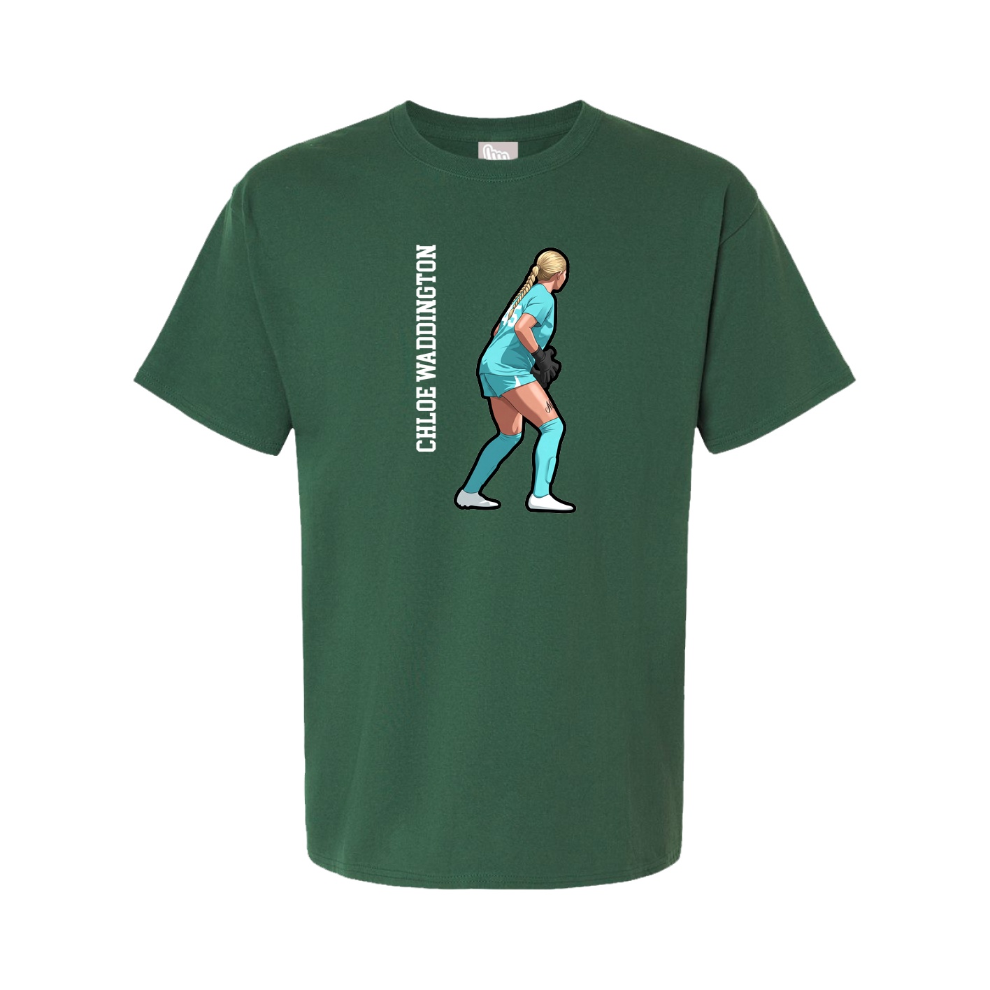 Tee — Name Vertical in Green