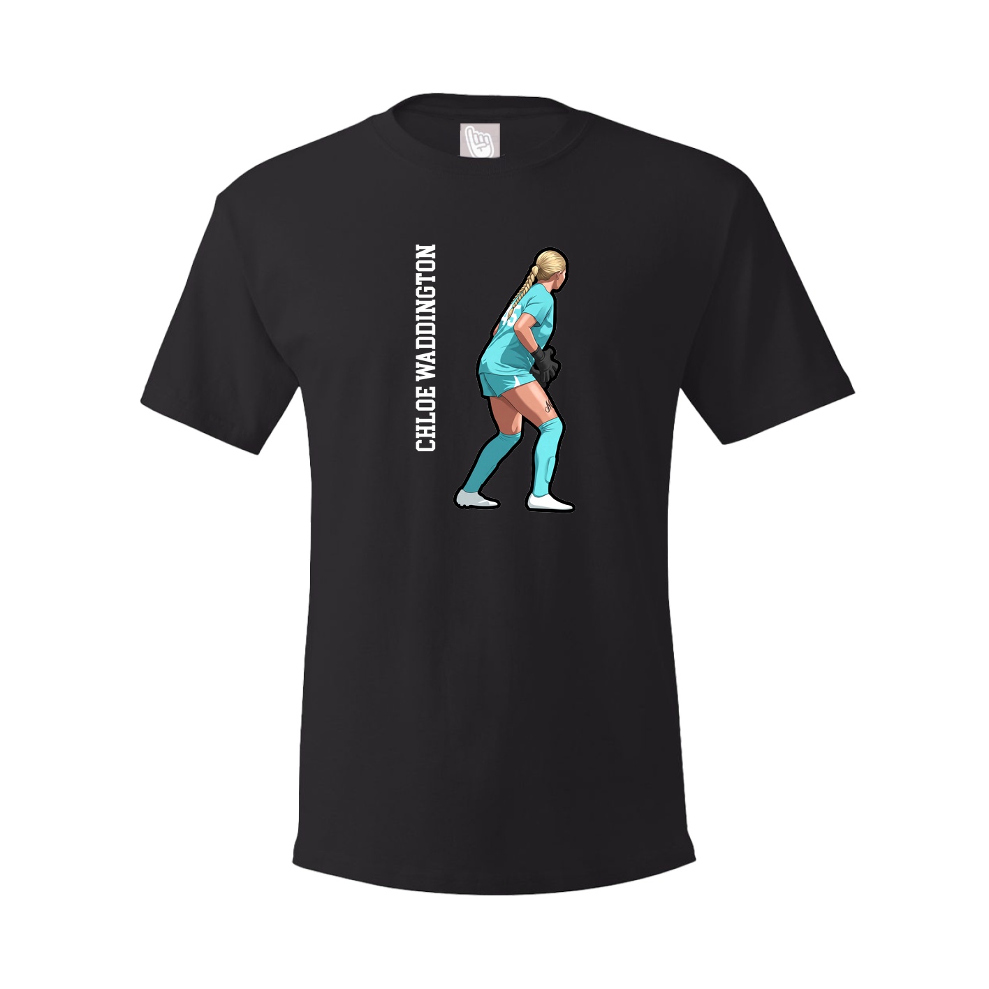 Youth Tee — Name Vertical in Black