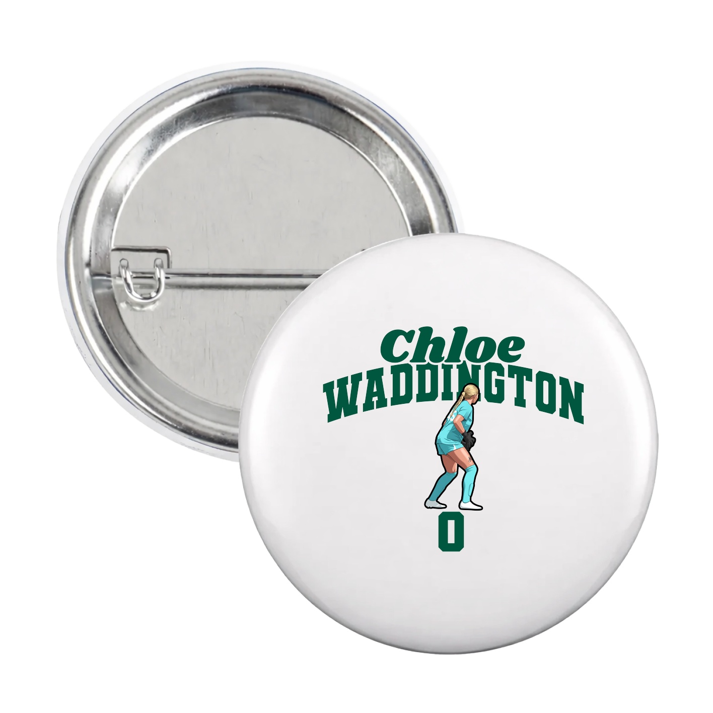 Game Day Button — Signature Arch in White