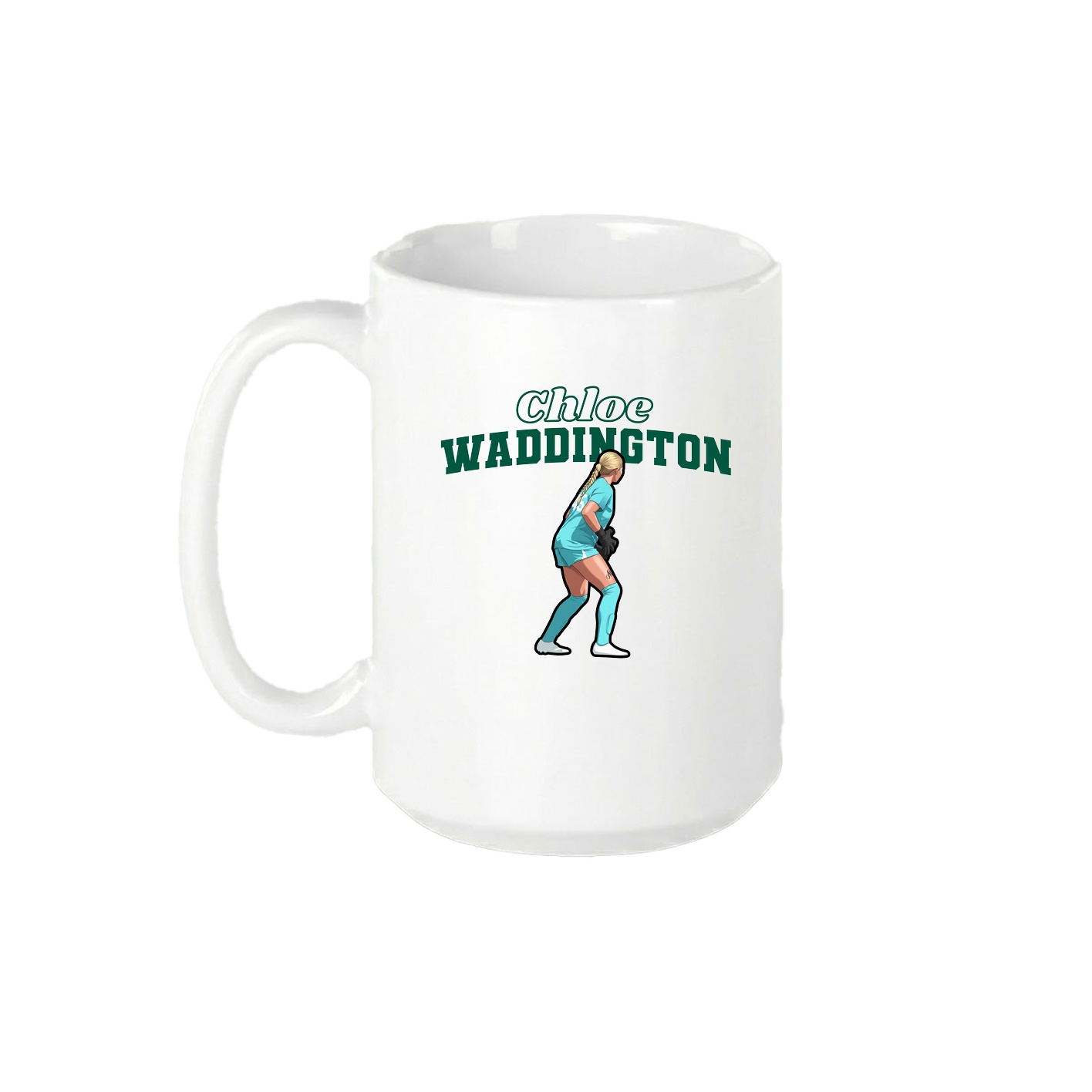 15oz Coffee Mug — Name Arch in White