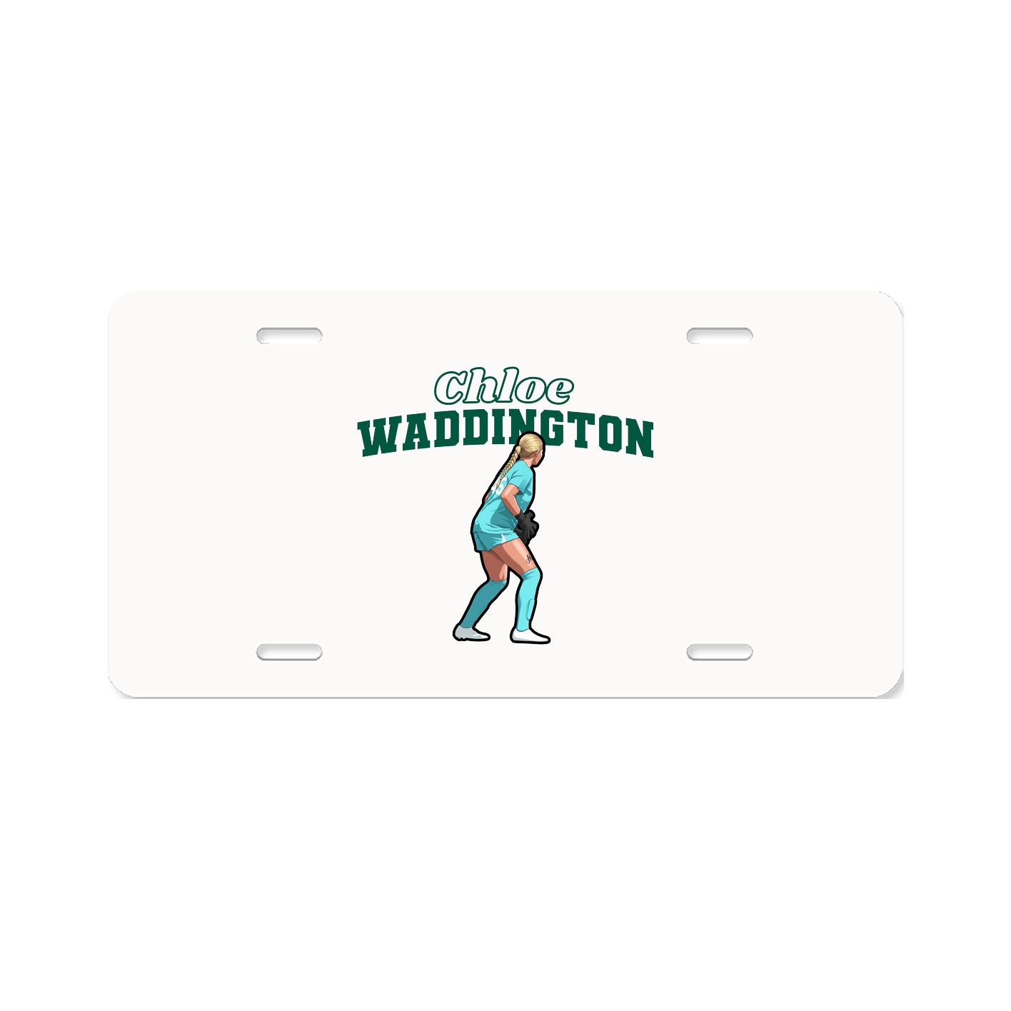 License Plate — Name Arch in Classic