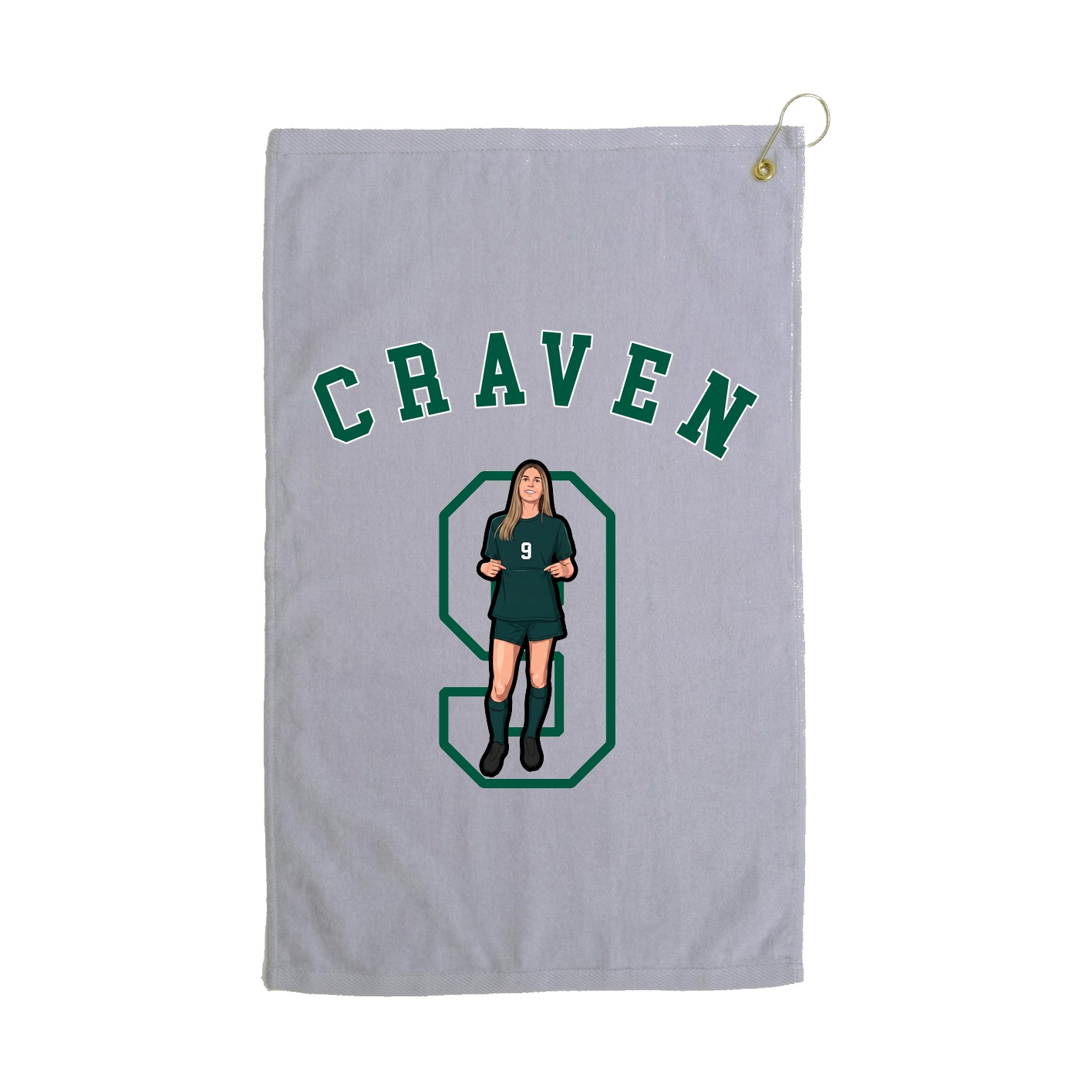 Golf Towel — Shirsey Arch in Grey