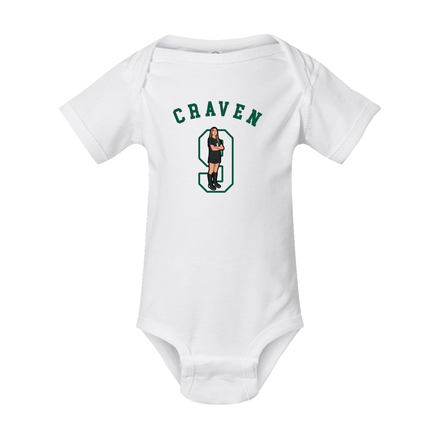 Baby Onesie — Shirsey Arch in White