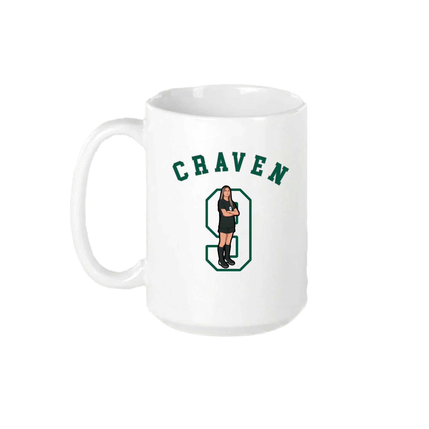 15oz Coffee Mug — Shirsey Arch in White
