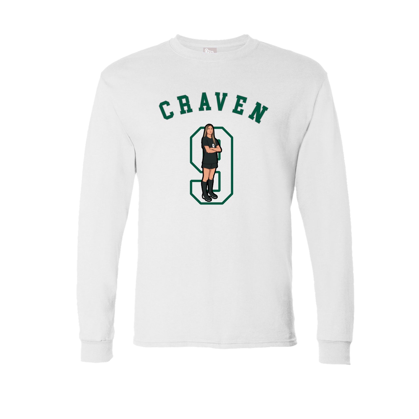 Long Sleeve Tee — Shirsey Arch in White