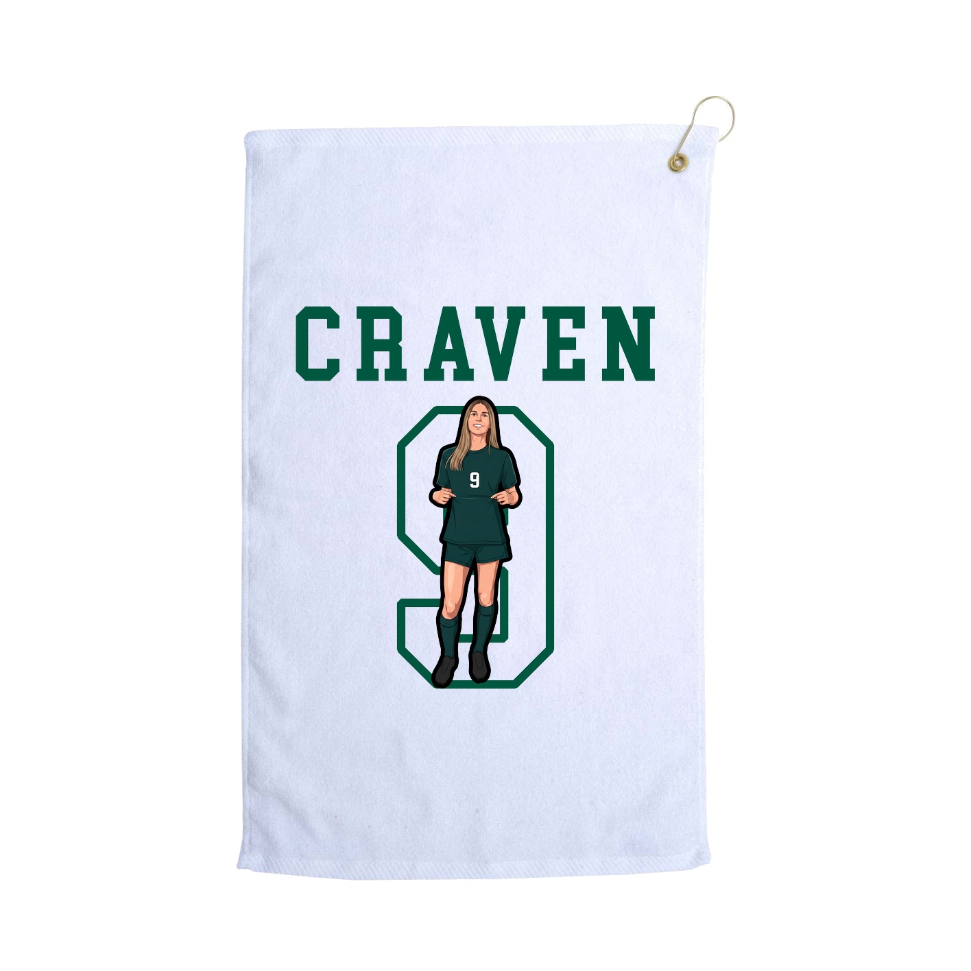 Golf Towel — Shirsey in White