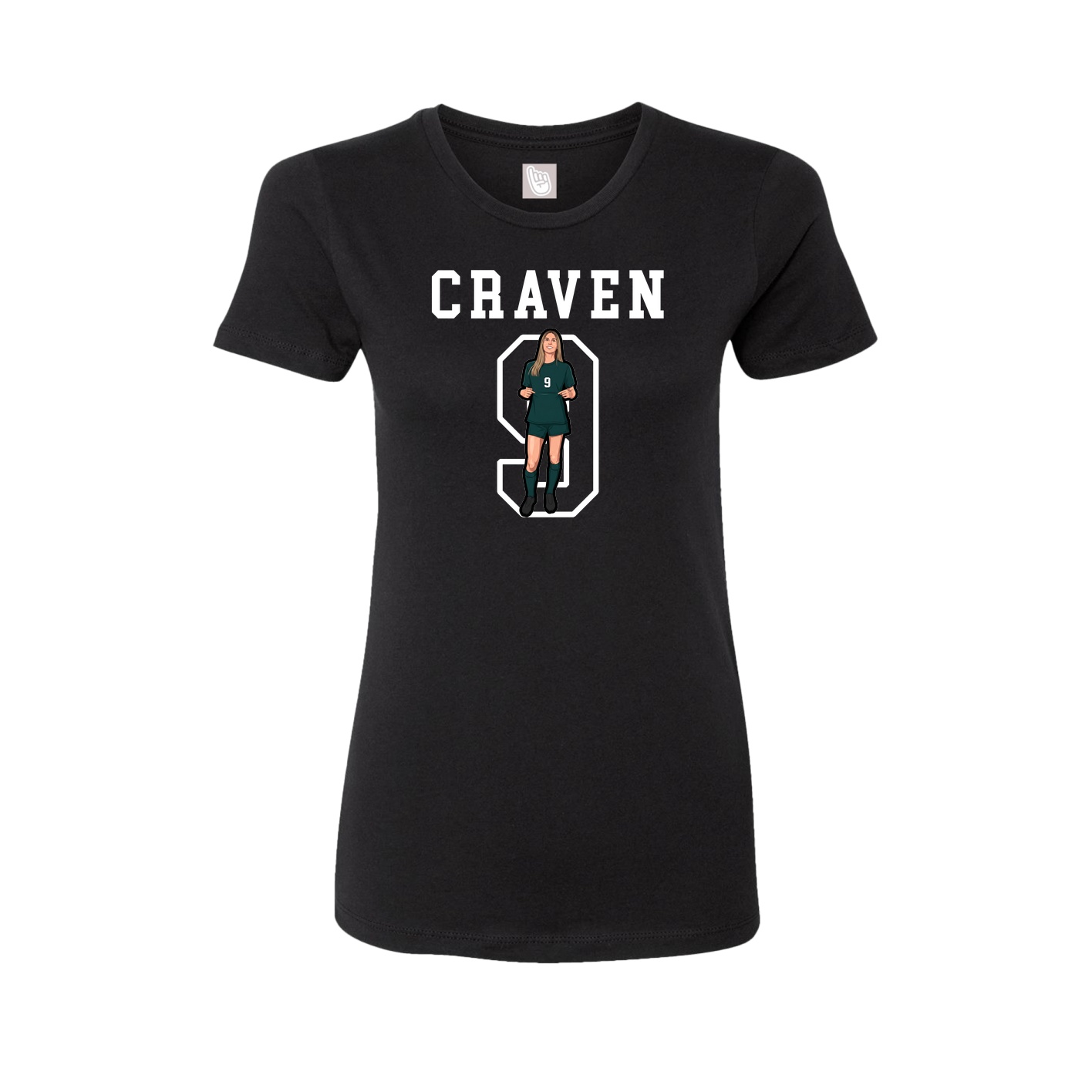 Fitted Women's Tee — Shirsey in Black