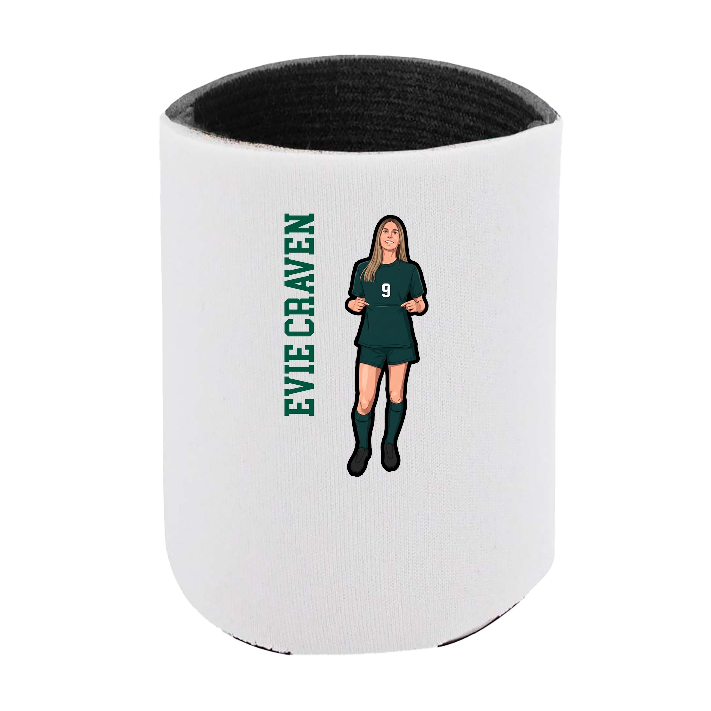 Can Holder — Name Vertical in White