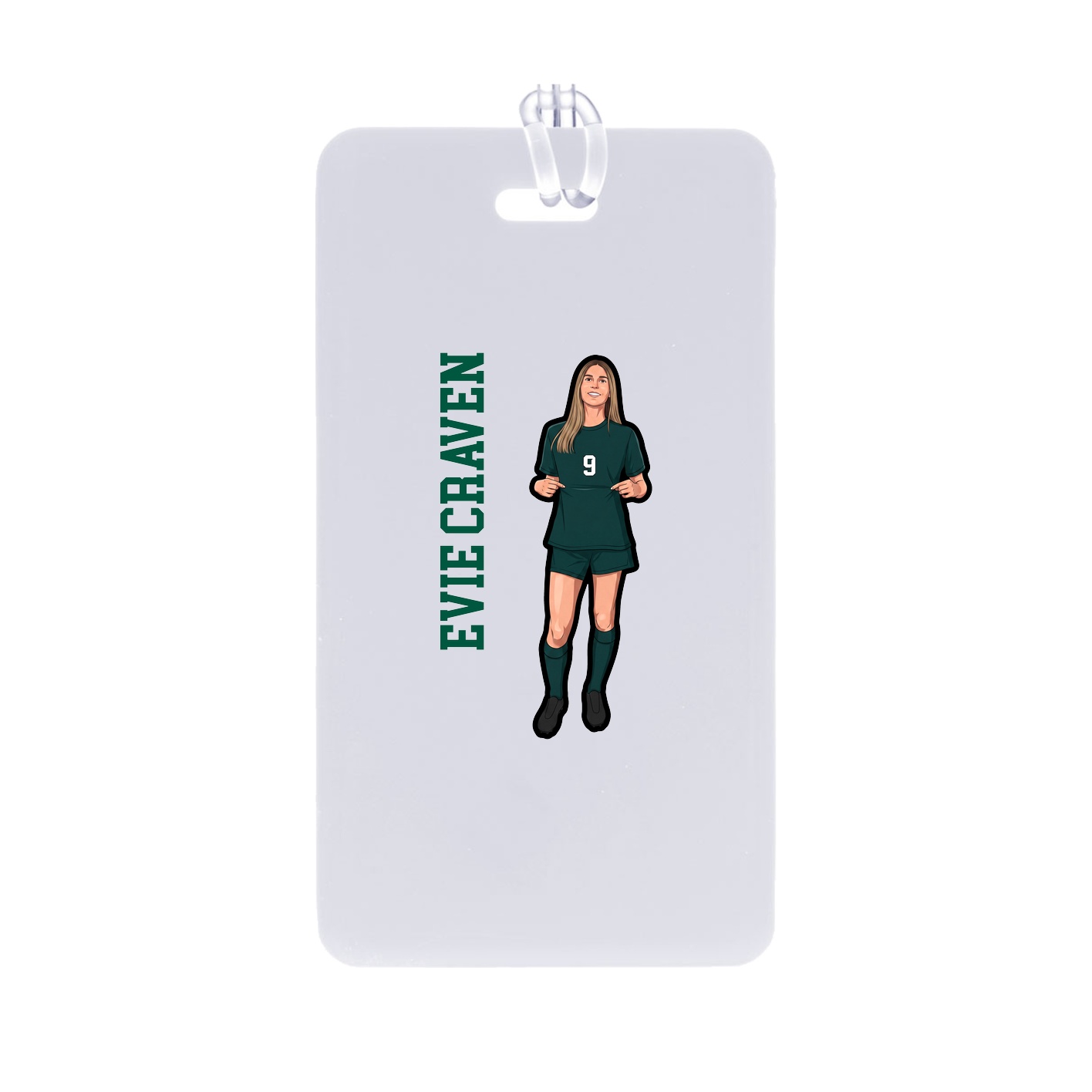 Bag Tag — Name Vertical in Classic