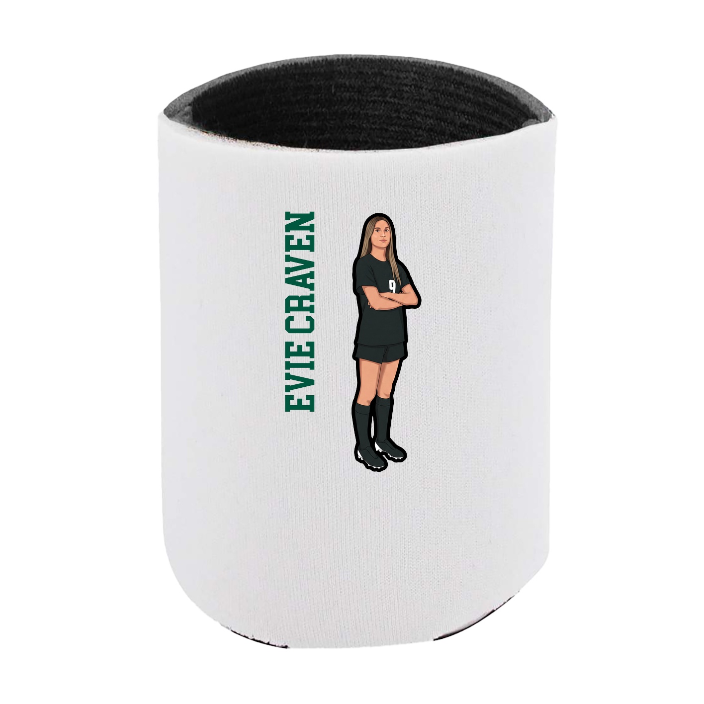 Can Holder — Name Vertical in White