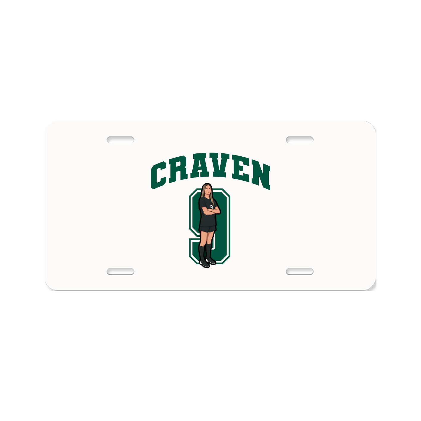 License Plate — Number in Classic
