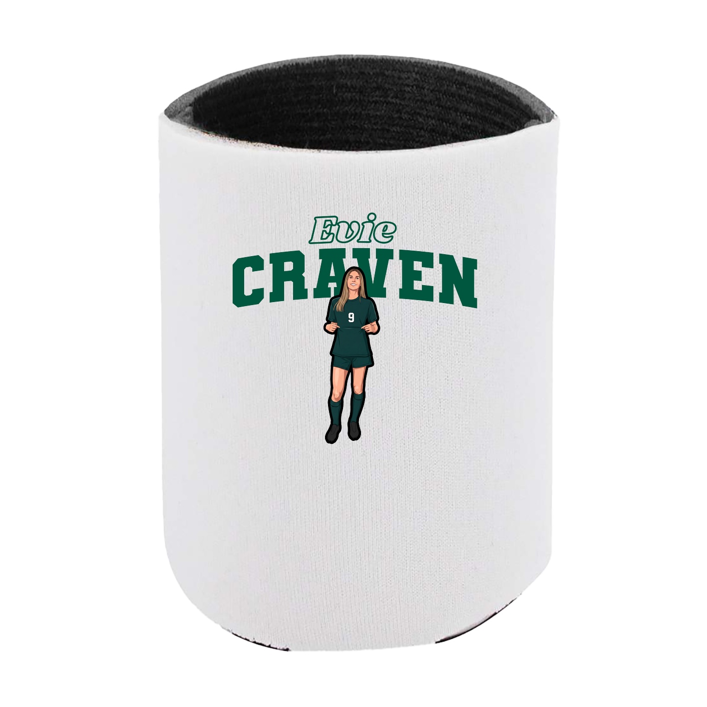 Can Holder — Name Arch in White