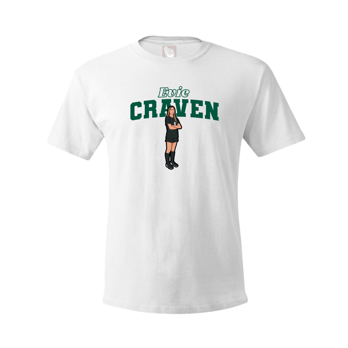 Tee — Name Arch in White