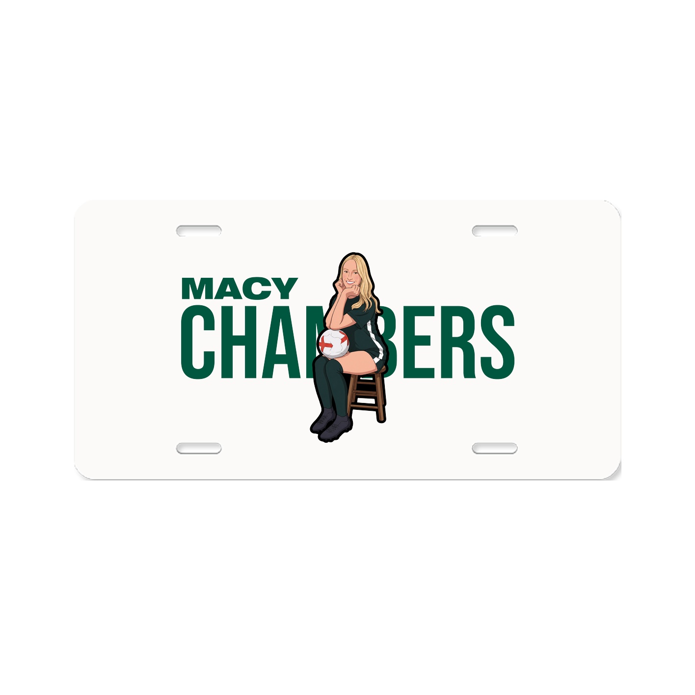 License Plate — Player Name in Classic