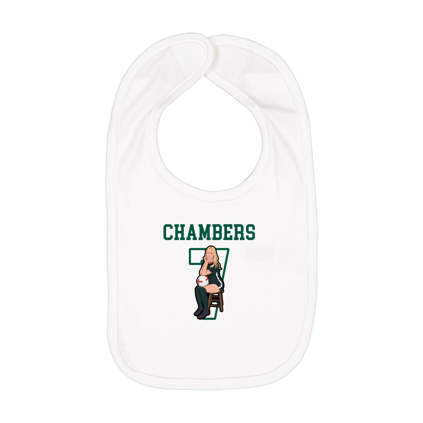 Infant Bib — Shirsey in White