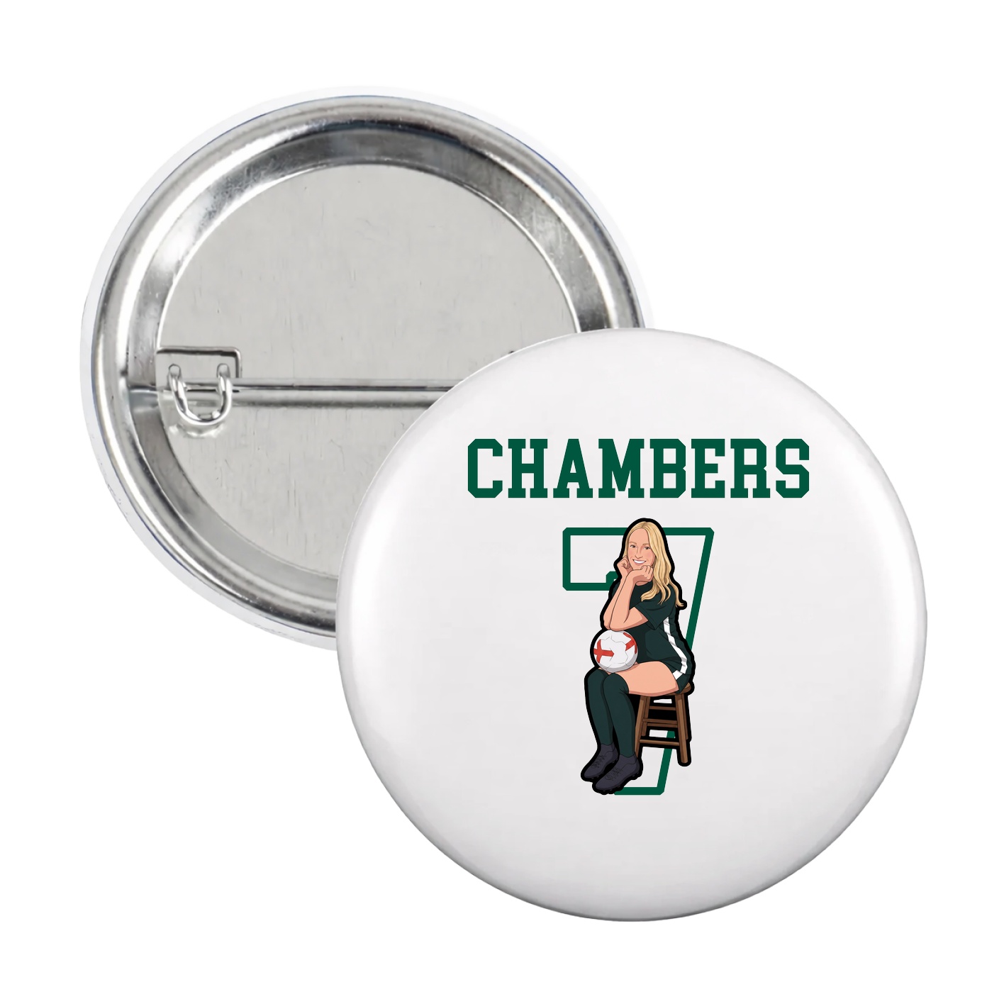 Game Day Button — Shirsey in White